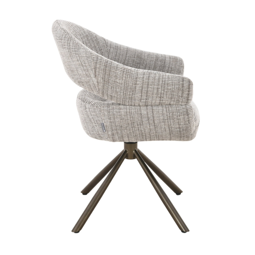 MUST Living Sedia da pranzo girevole Clooney Beige