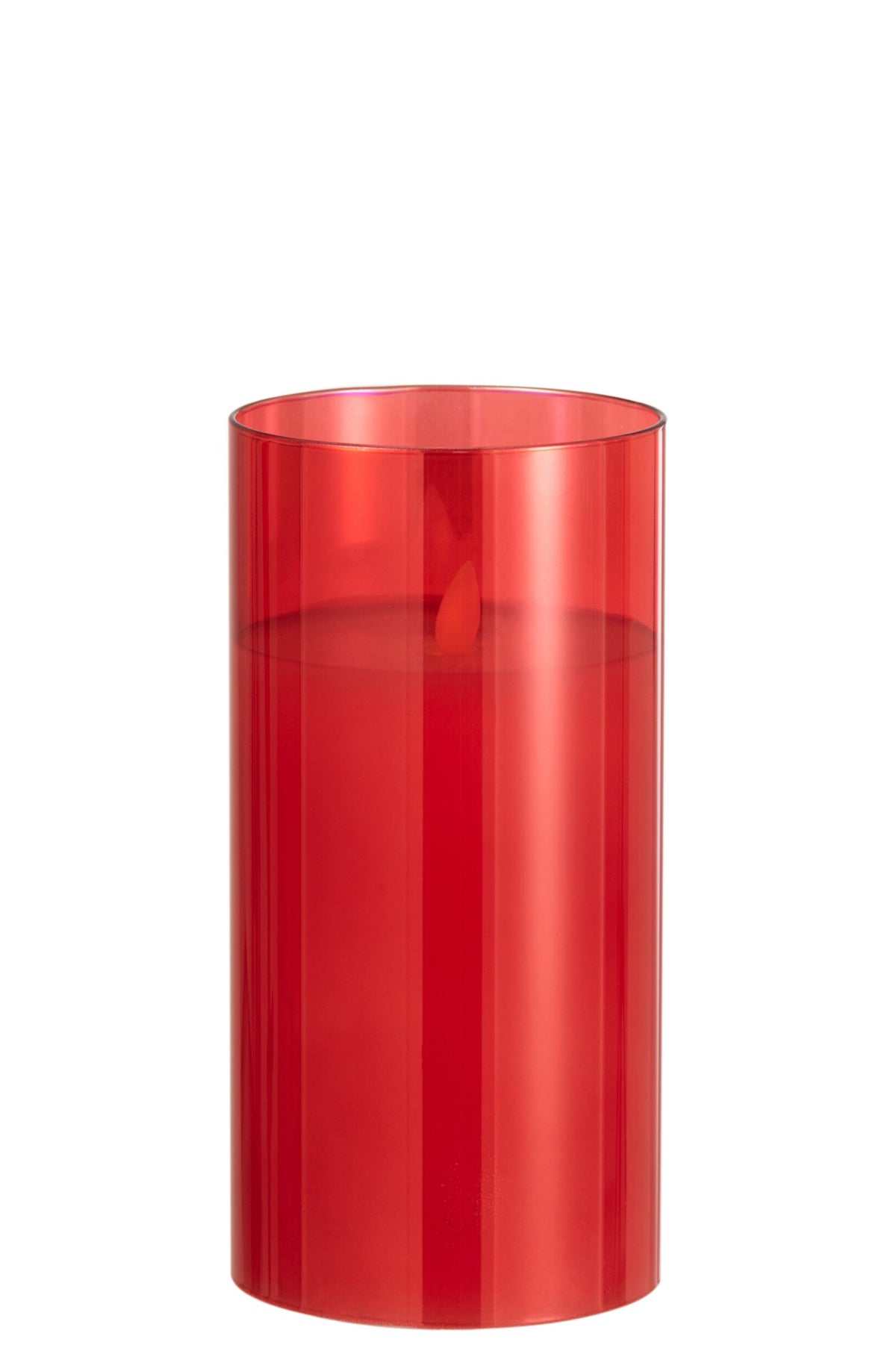 Lampada a LED Vetro Scintillante Rosso Medio