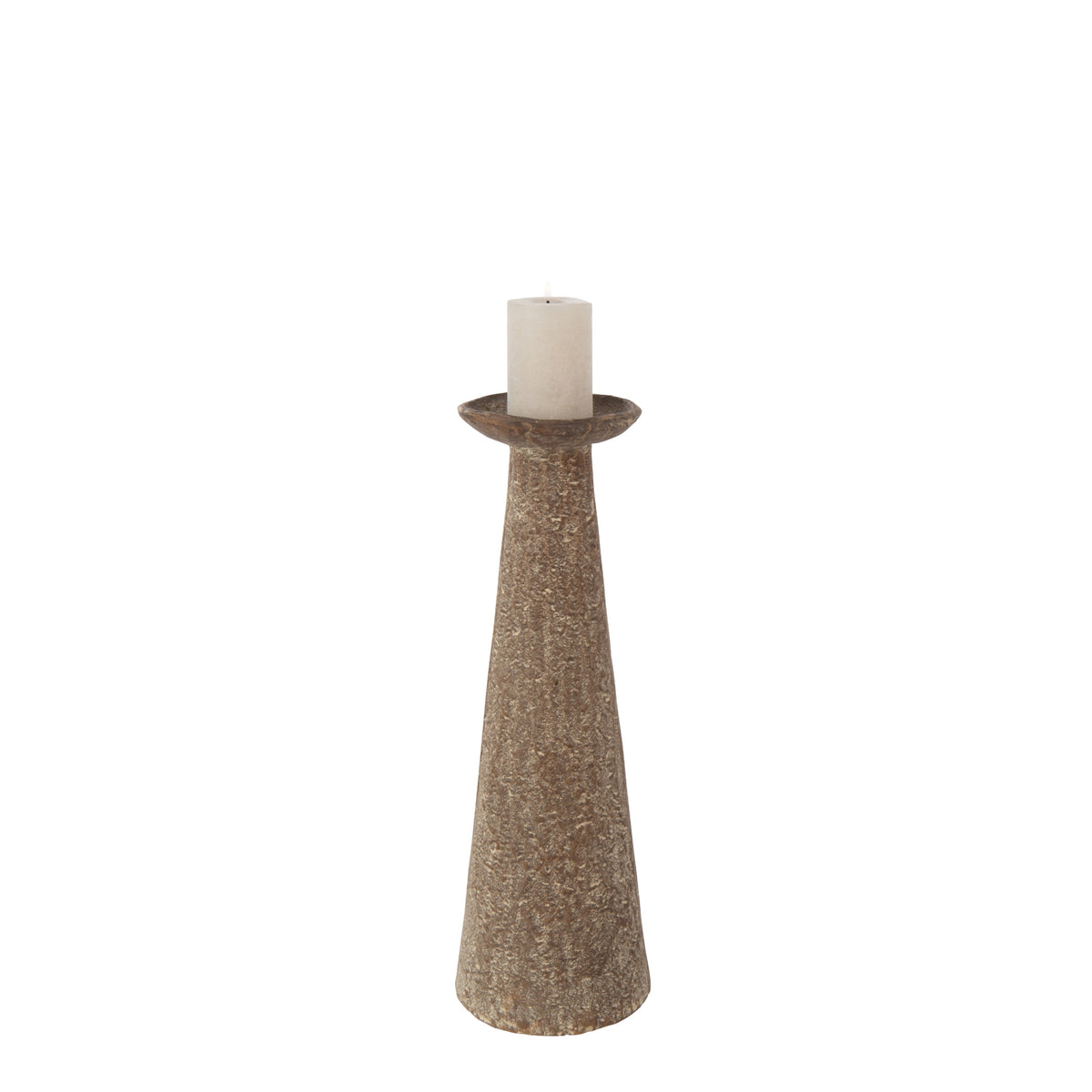 Set di 2 candelabri marroni J-Line