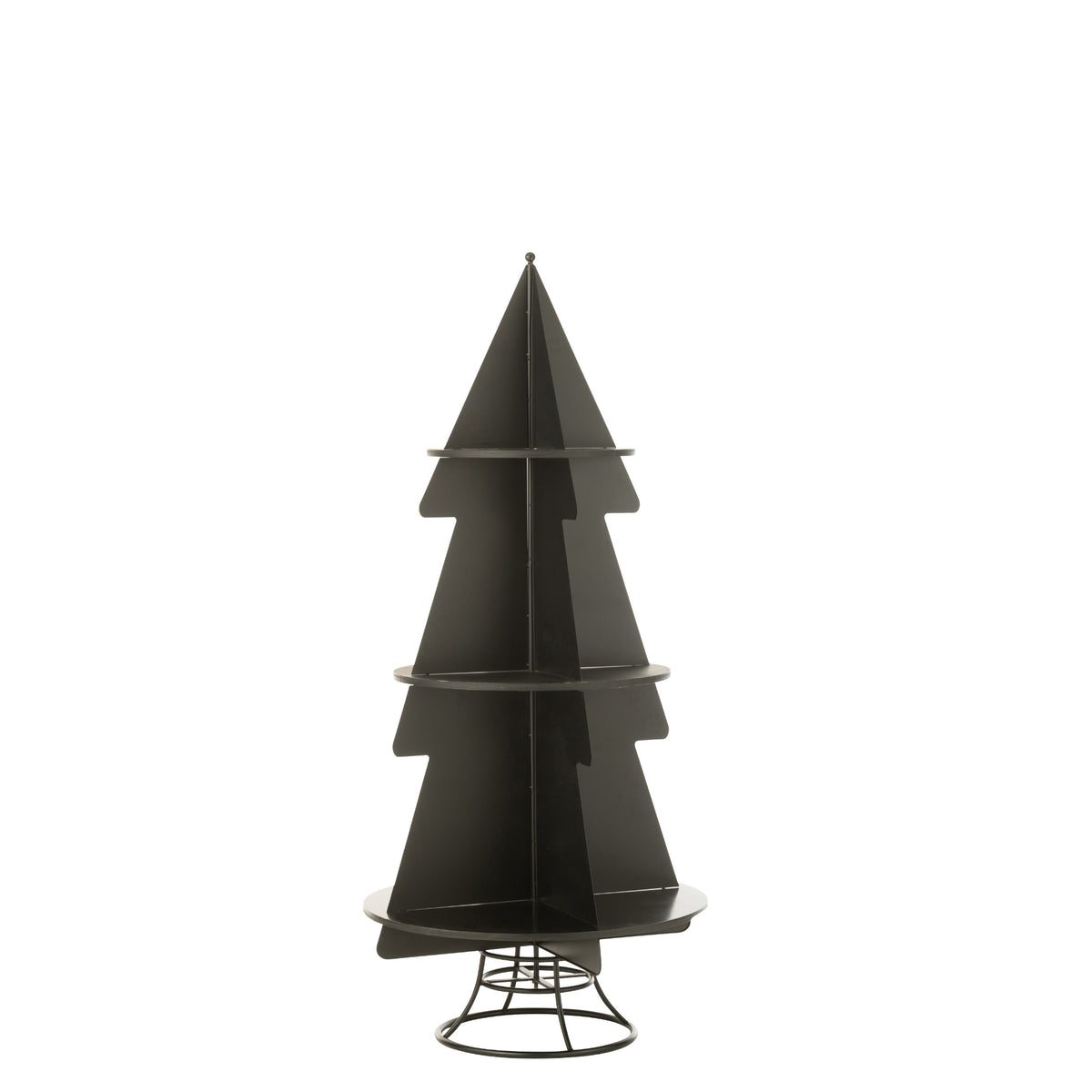 Espositore Albero di Natale Metallo Nero Medio J-Line