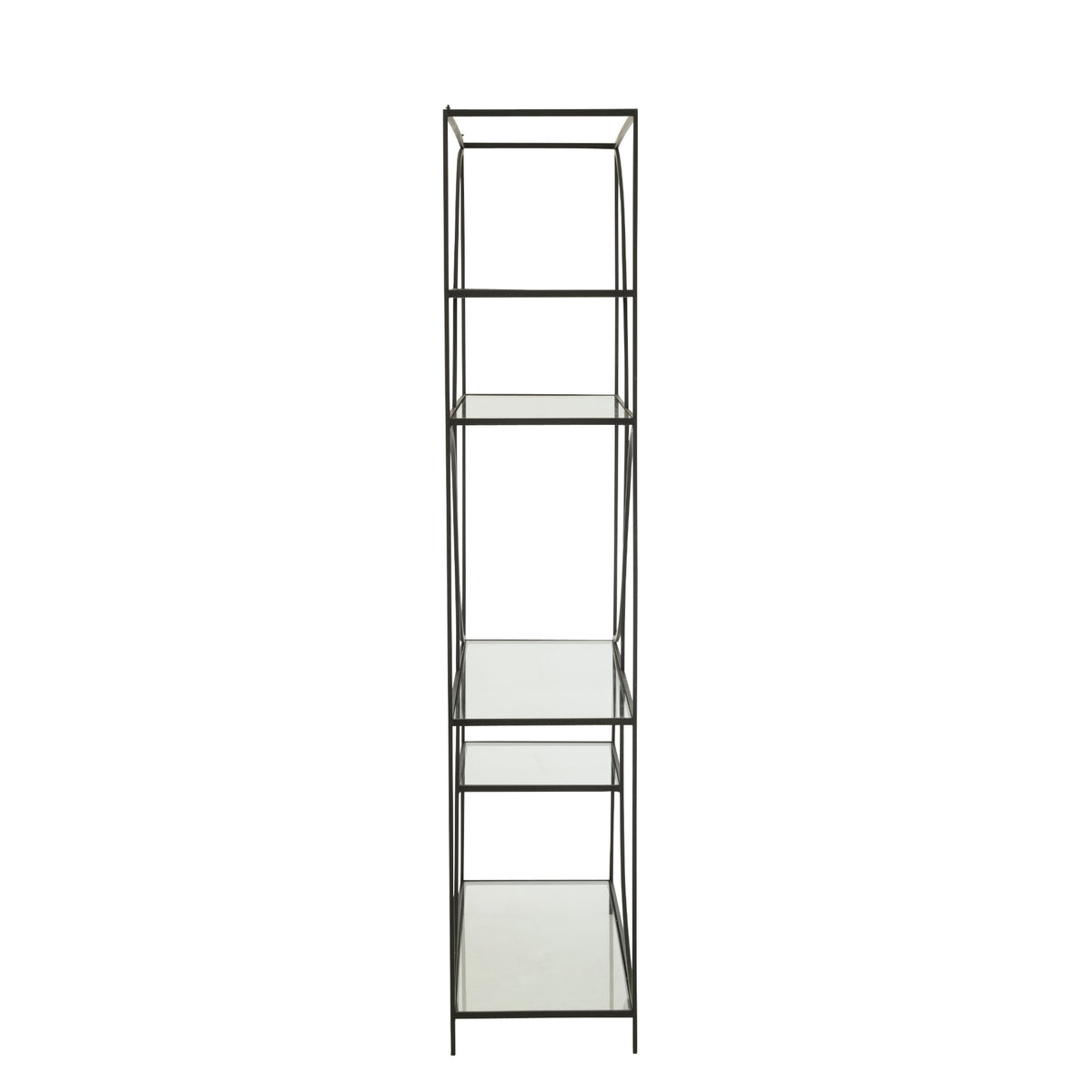 Scaffale Nyr in ferro nero a linea J