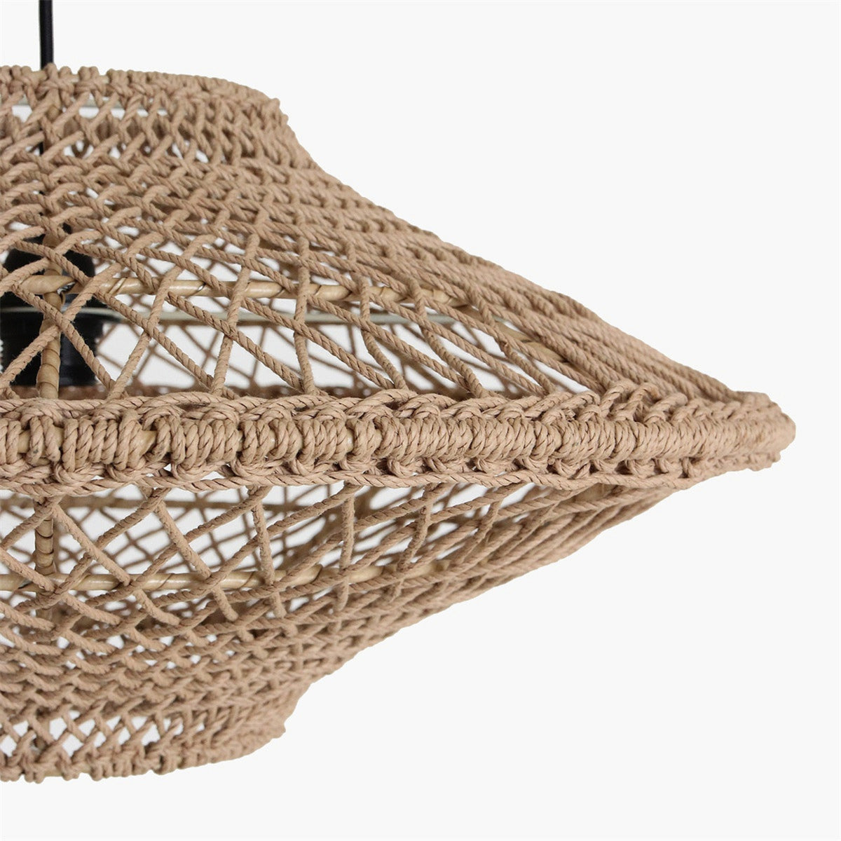 Raw Materials Lampada a Sospensione Corda in Cotone Naturale Set da 2