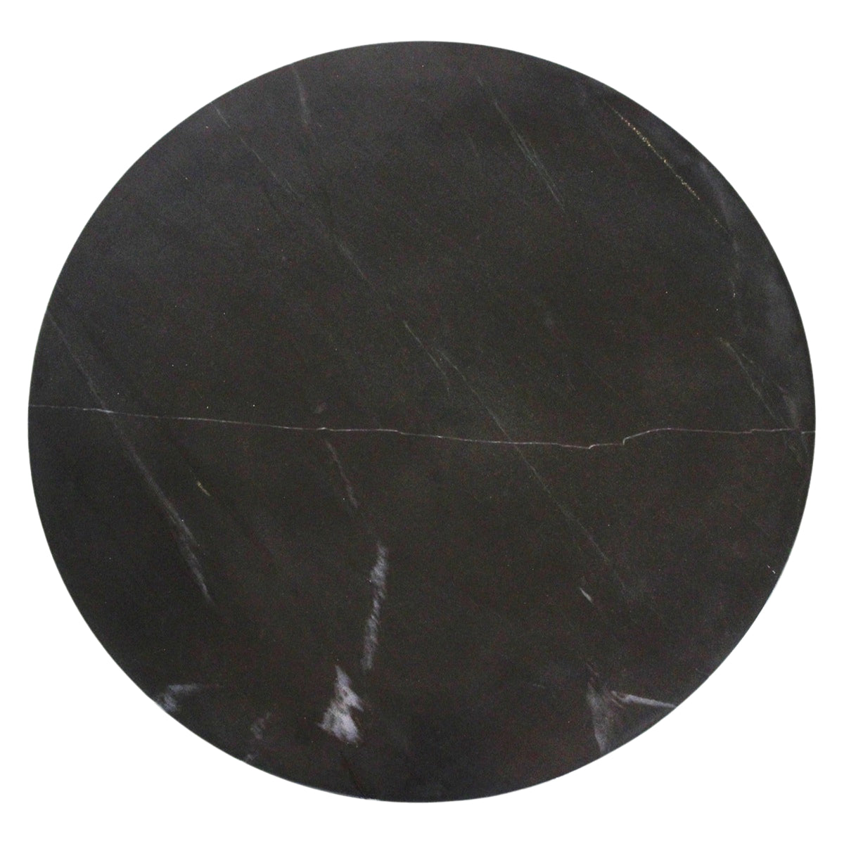 Tavolino in marmo rotondo nero Raw Materials