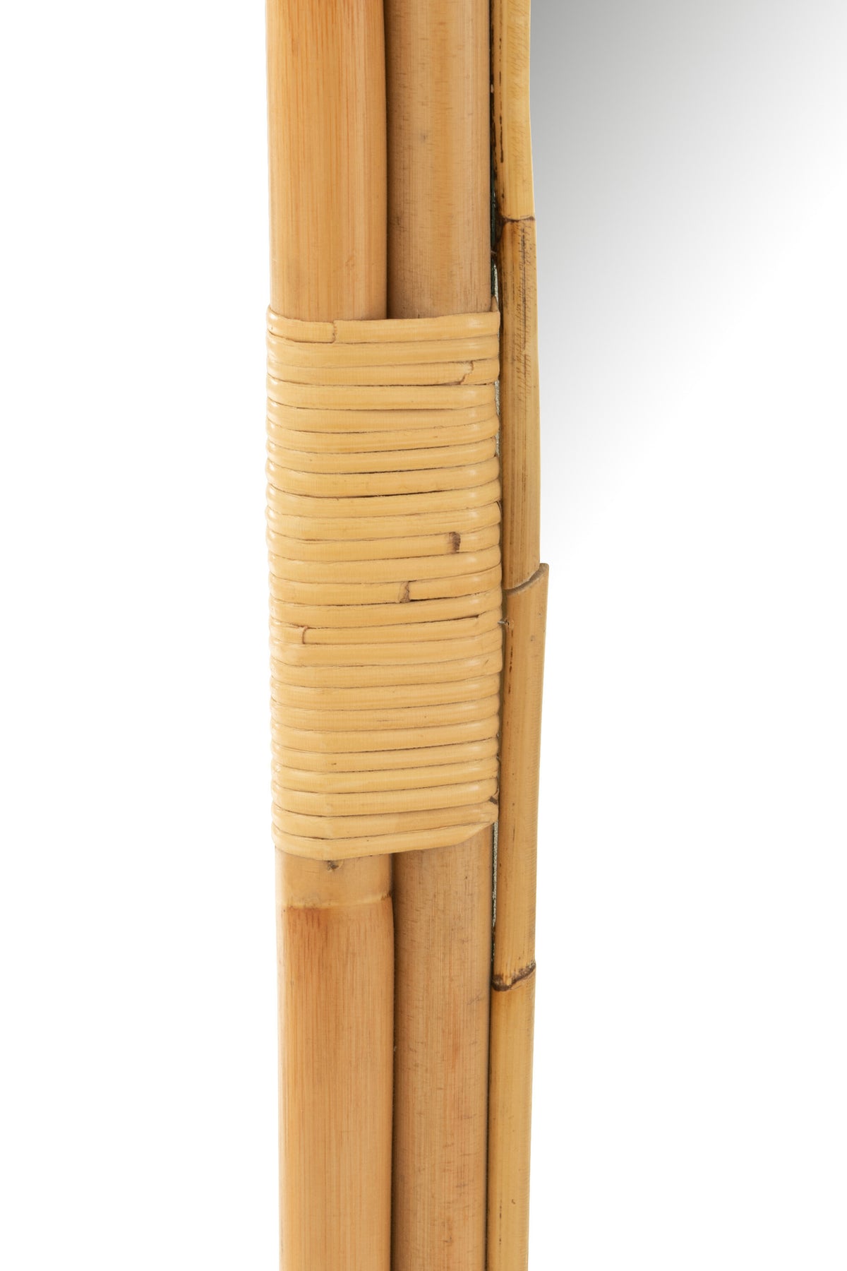 Specchio a scala in rattan naturale J-Line