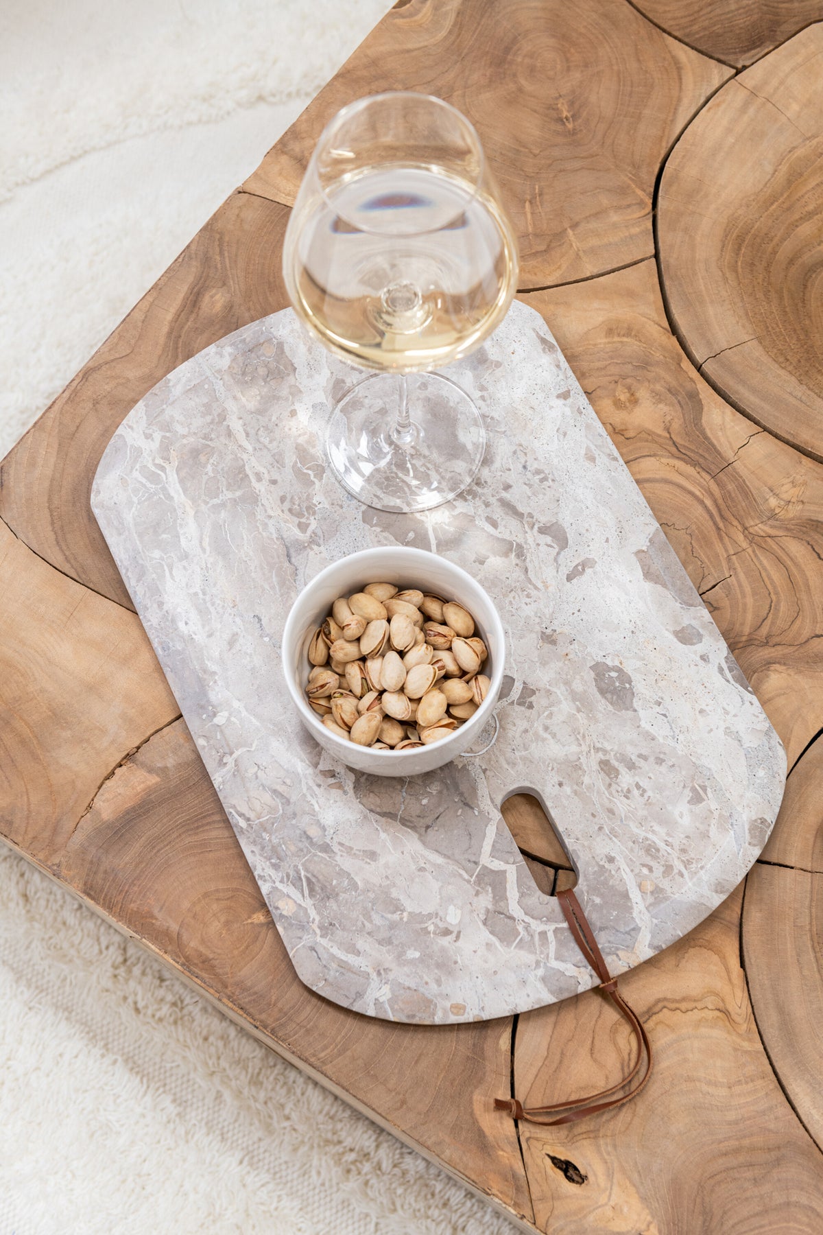 Tagliere rettangolare marmo beige piccolo