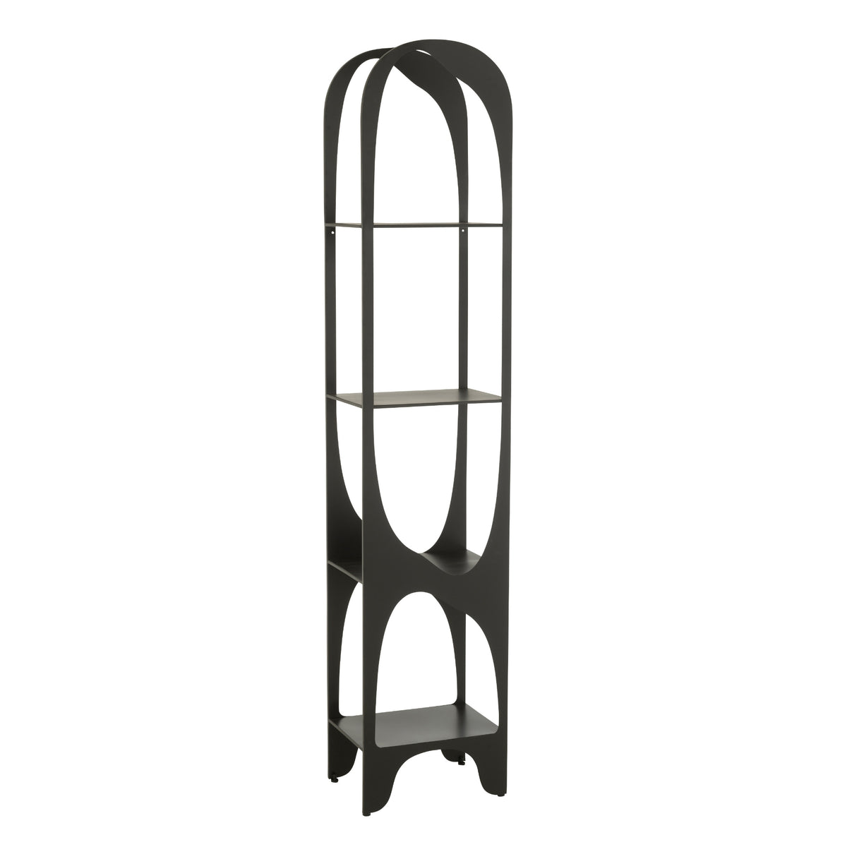 Scaffale Vyr in ferro nero a linea J