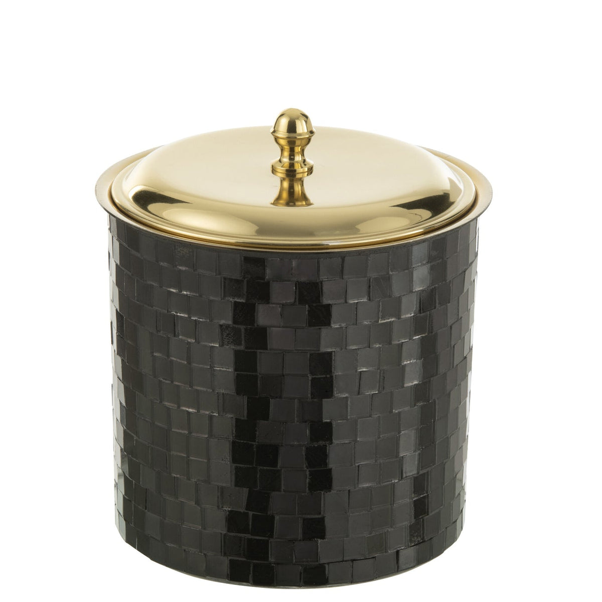 Secchio ghiaccio Mosaico Acciaio Inox Nero J-Line
