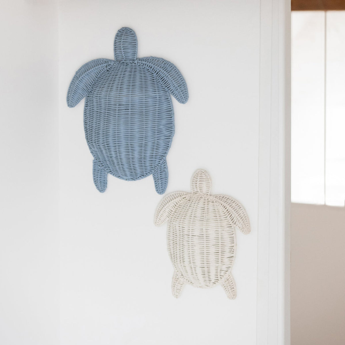 Decorazione da parete Tartaruga Ferro Azzurro Chiaro Large J-Line