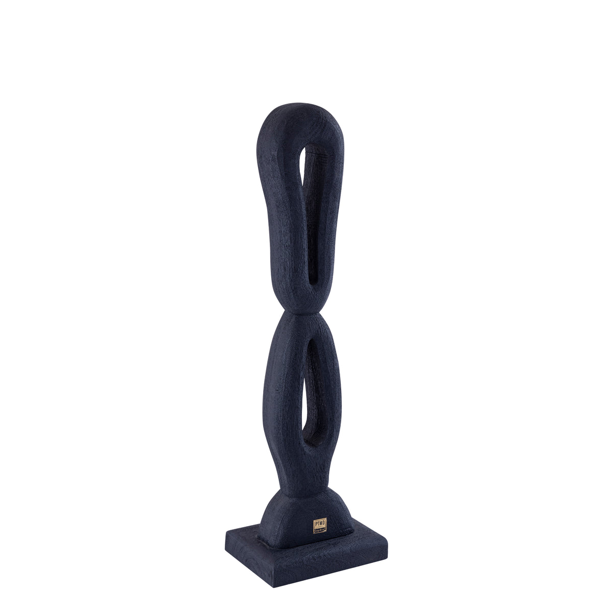 Statua Rhyce Black in legno di mango, figura aperta S PTMD
