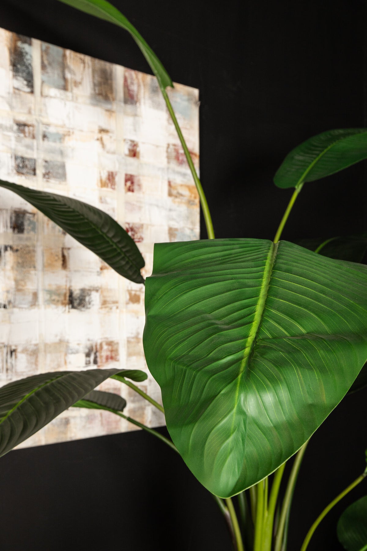 Pianta artificiale verde in PE Real Touch Strelitzia L 110x63x235cm PTMD