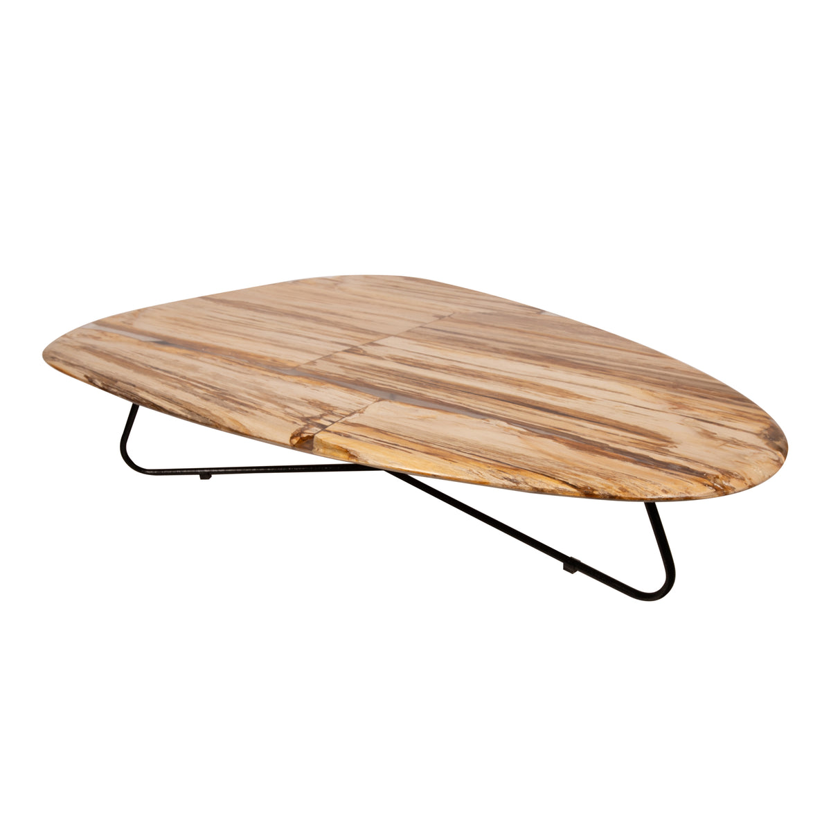 Tavolino Deeba in legno pietrificato 130 PTMD
