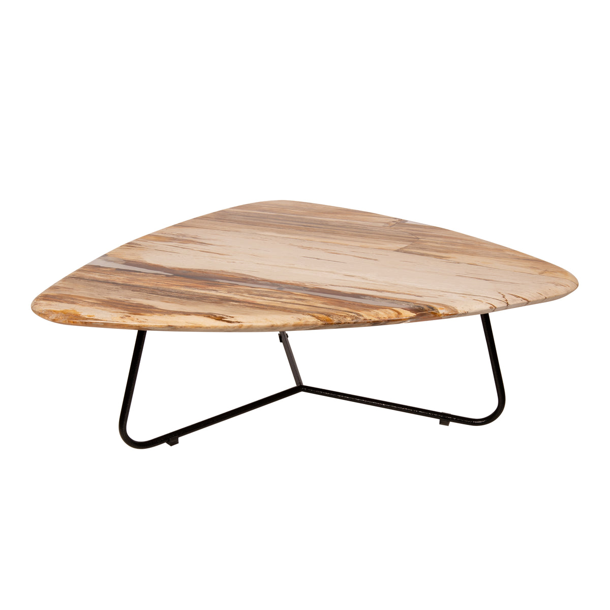 Tavolino Deeba in legno pietrificato 95 PTMD