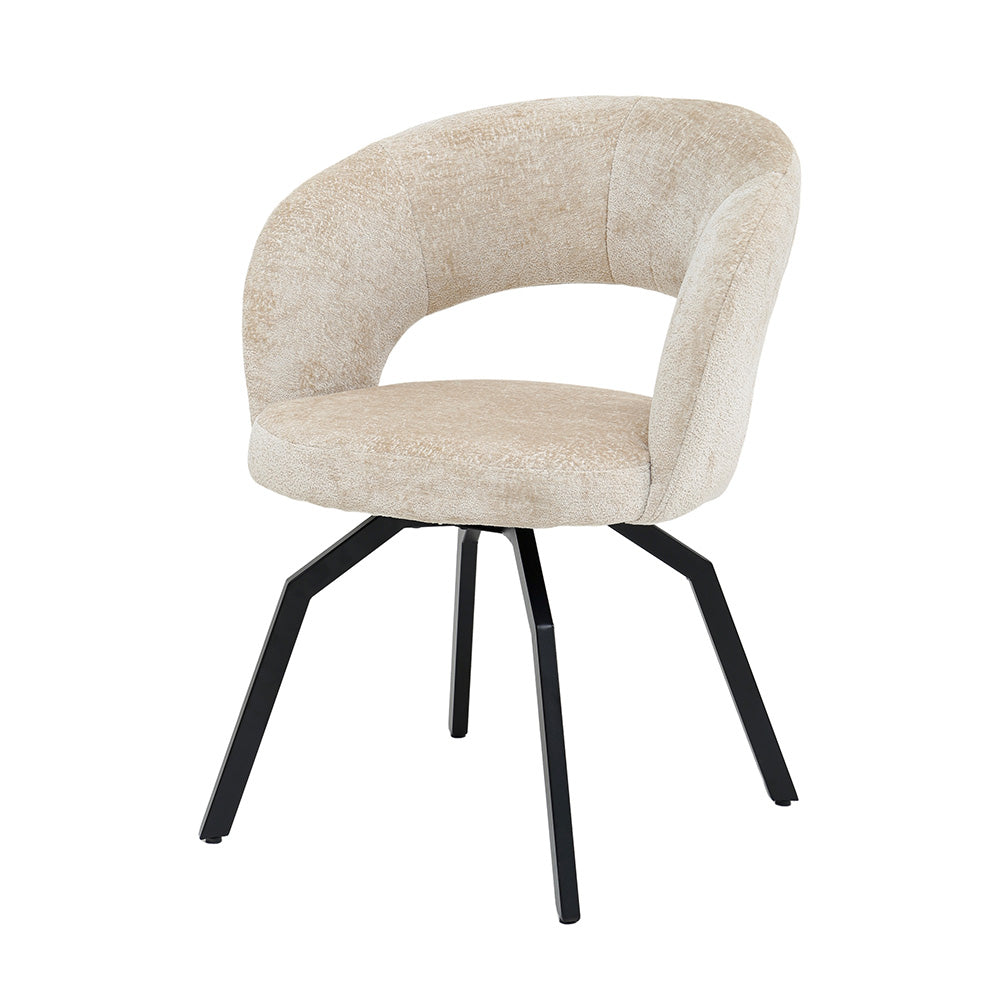 Sedia da pranzo Aranea beige Symphony 3 PTMD