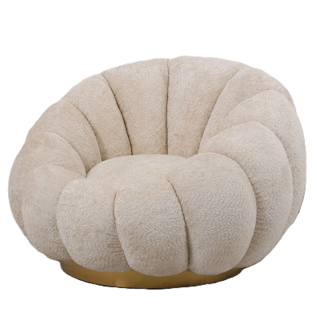 Poltrona girevole Daisy Crema Euphoria PTMD