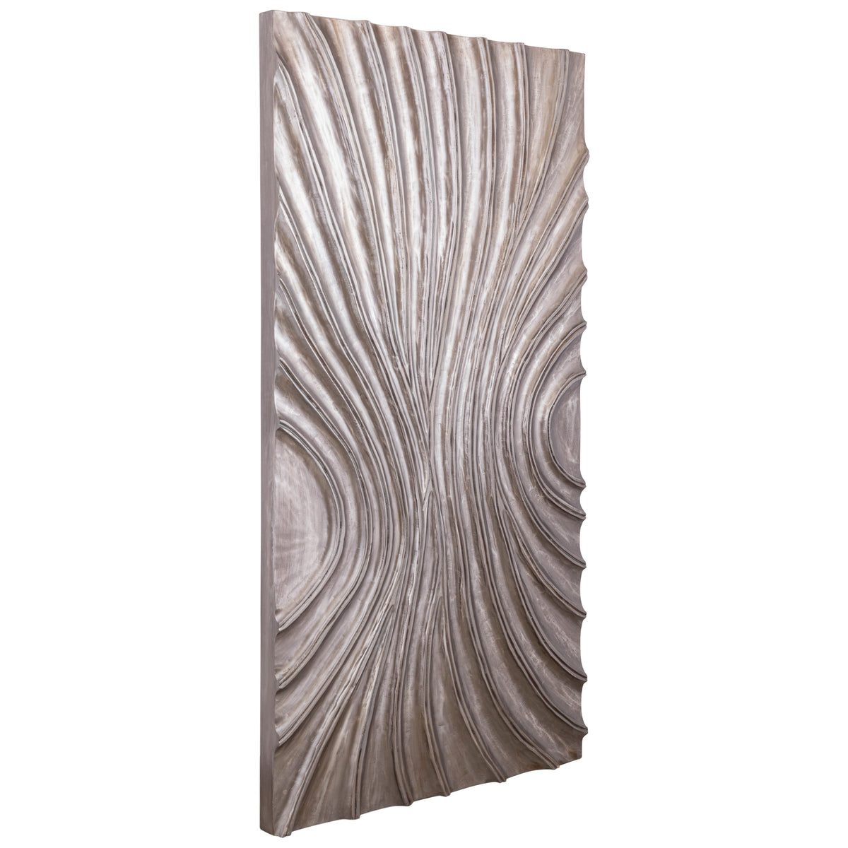 Pannello da parete Reddie Wavvy marrone lucido Large 80x160 cm PTMD