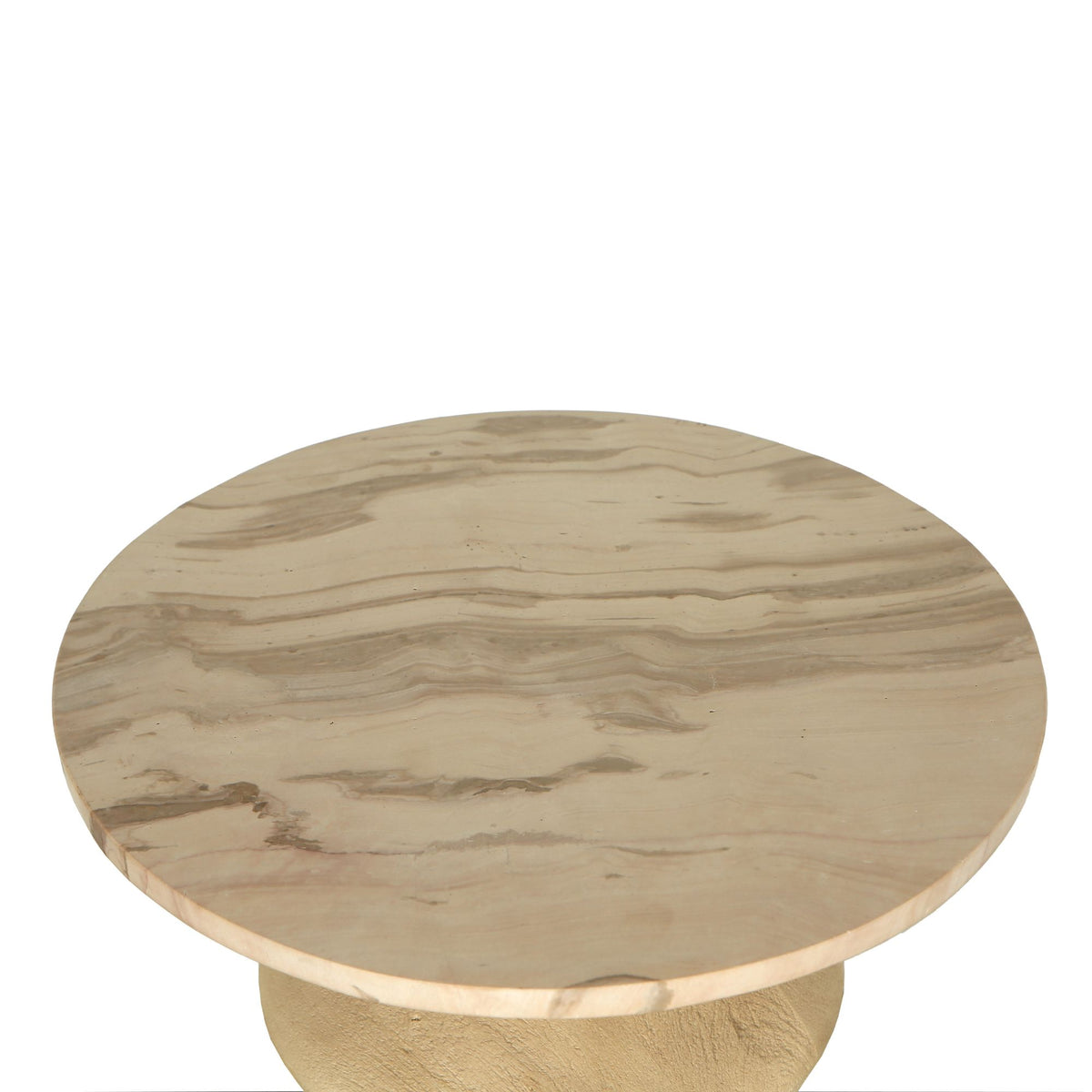 Tavolino Callain Legno di Mango Naturale Marmo PTMD