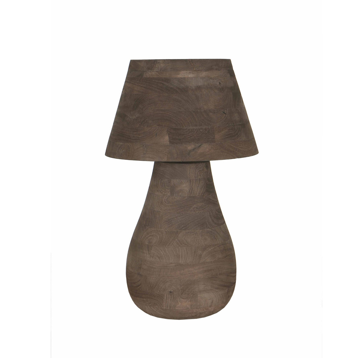 Lampada da tavolo Peake Marrone Legno di Mango Large PTMD