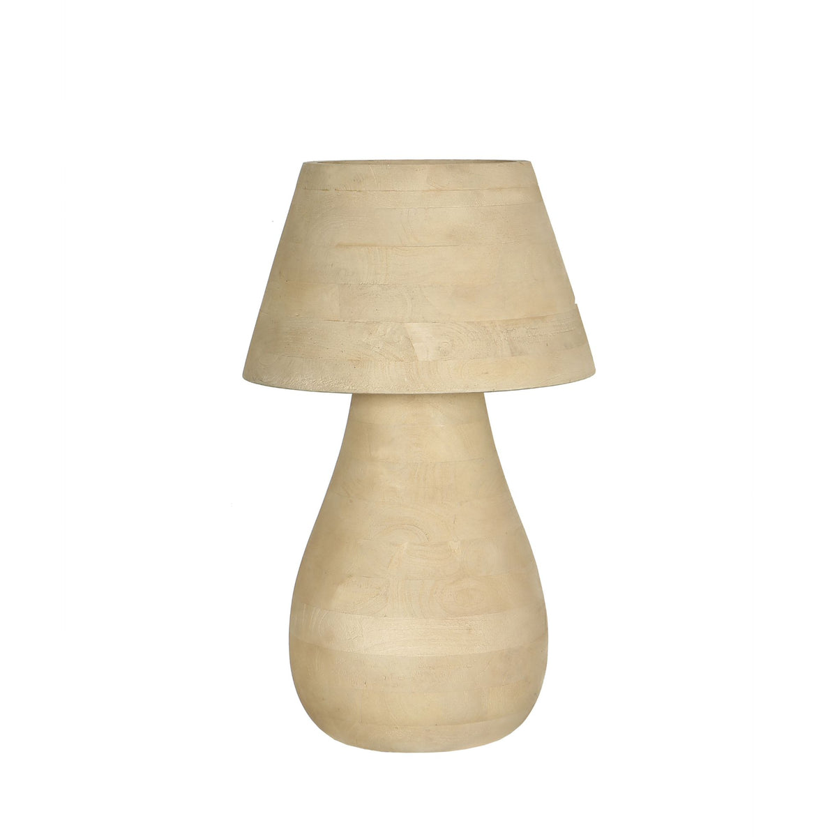 Lampada da tavolo Peake Legno di mango naturale Large PTMD