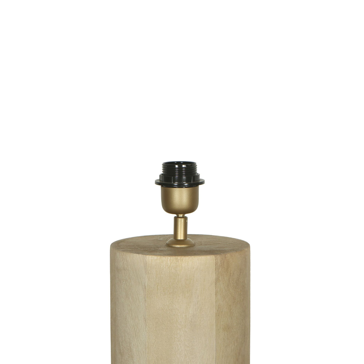 Lampada da terra Elaine Mango in legno rotonda H130 cm PTMD