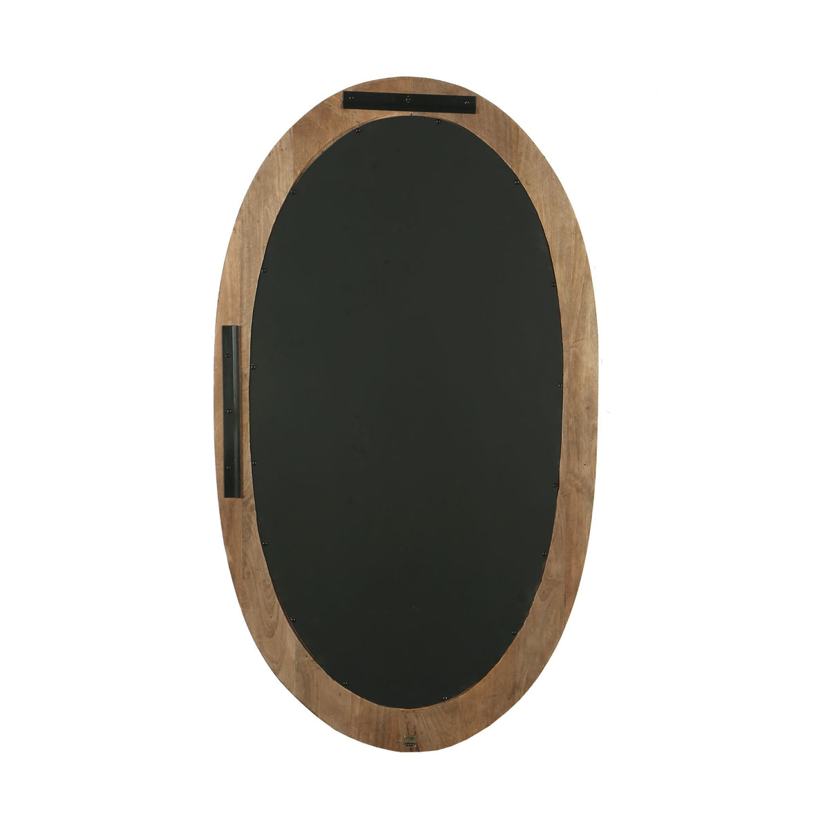 Specchio ovale Noam in legno di mango marrone 68 x 8 x 120 cm PTMD