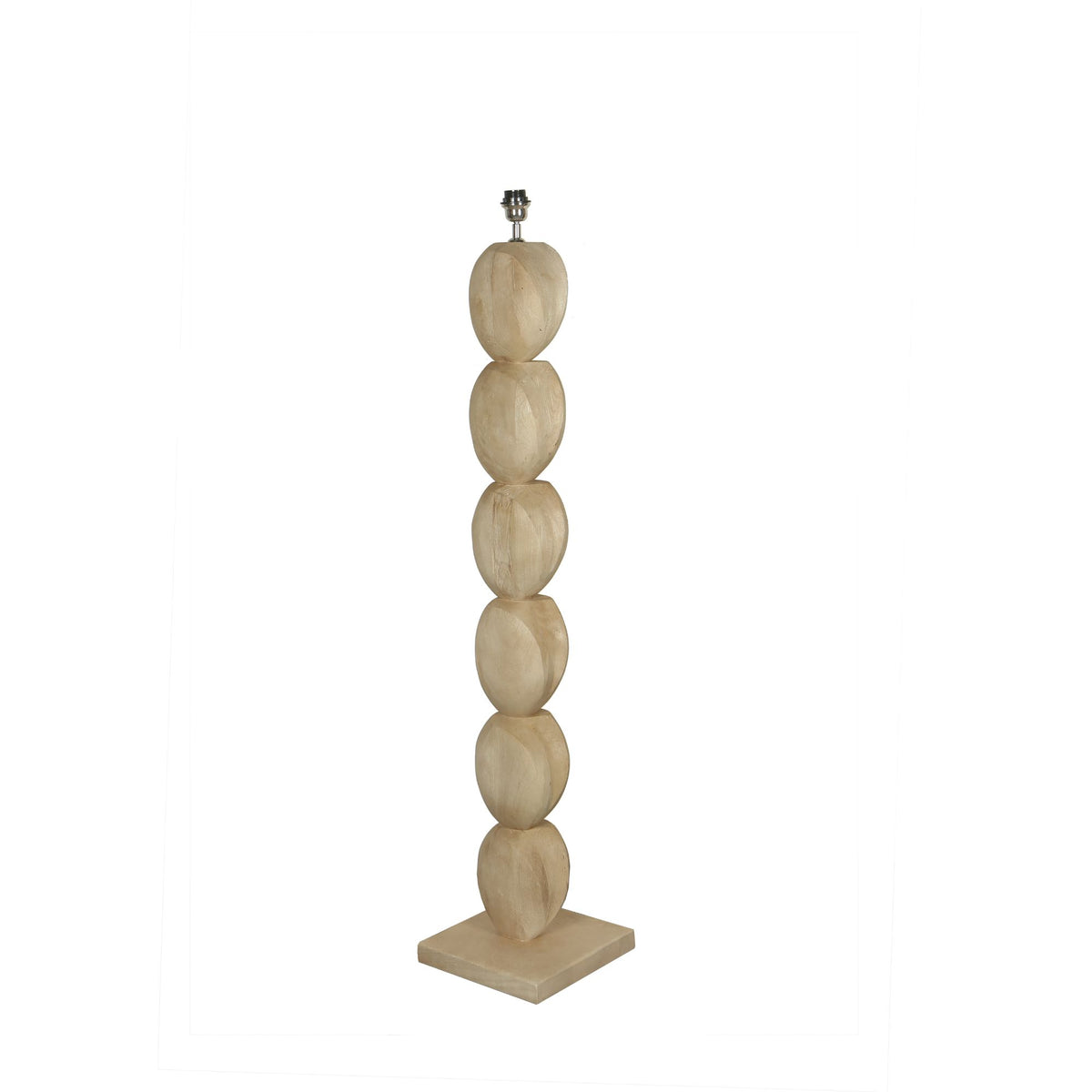 Lampada da terra Kodey con base in legno di mango naturale PTMD