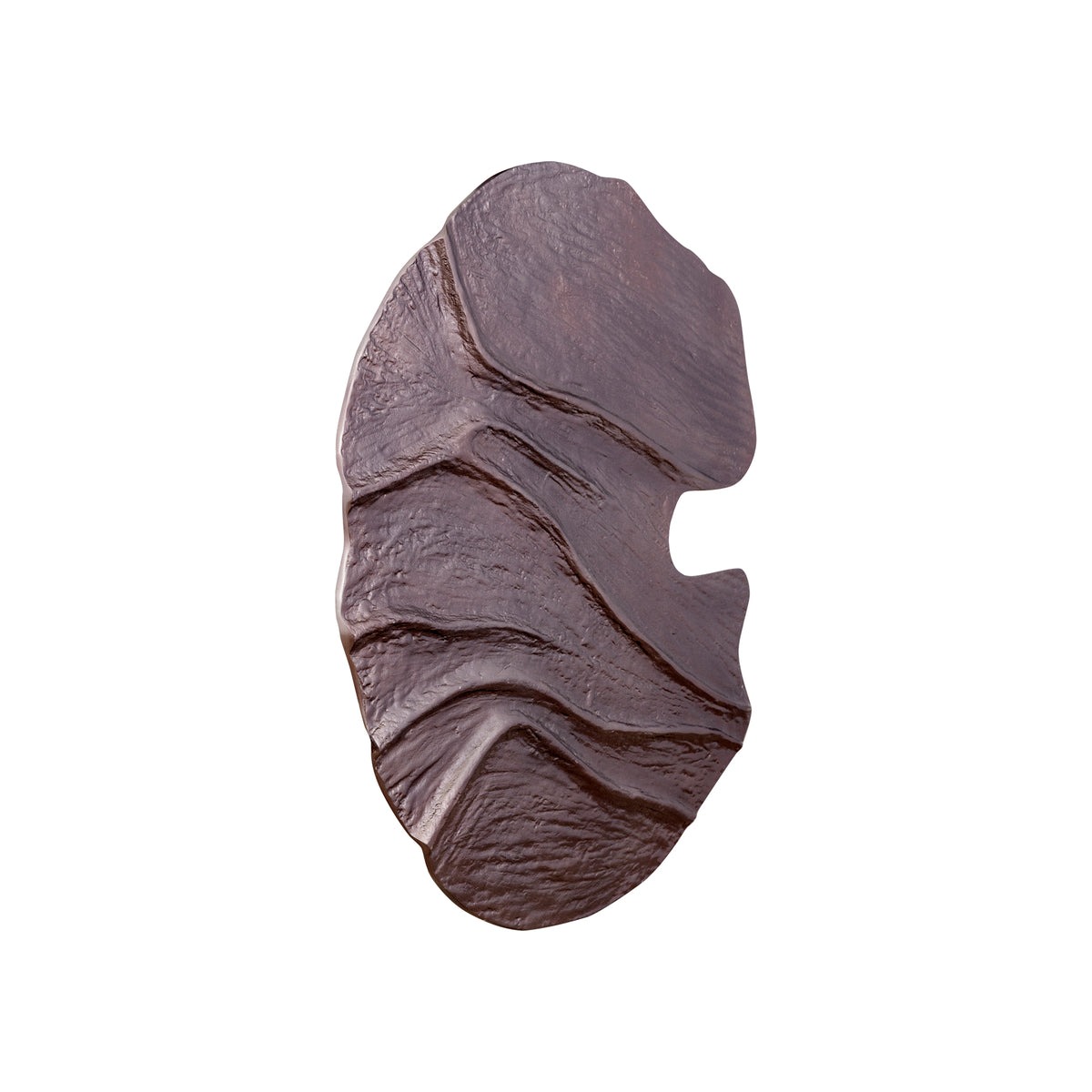 Pannello da parete Samraj in alluminio con finitura bronzo, struttura ondulata PTMD