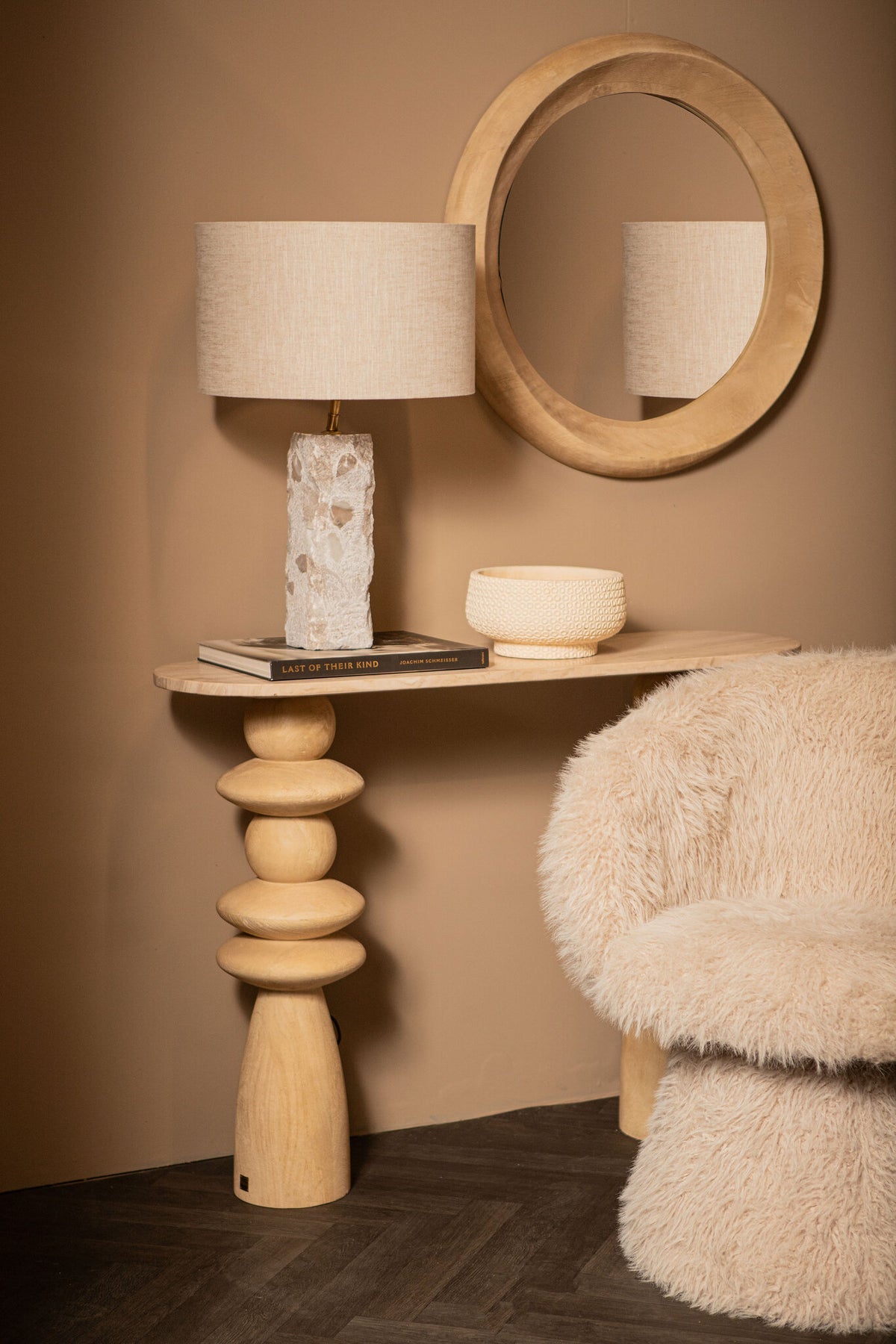 Lampada da tavolo Rester Naturale in marmo Large PTMD