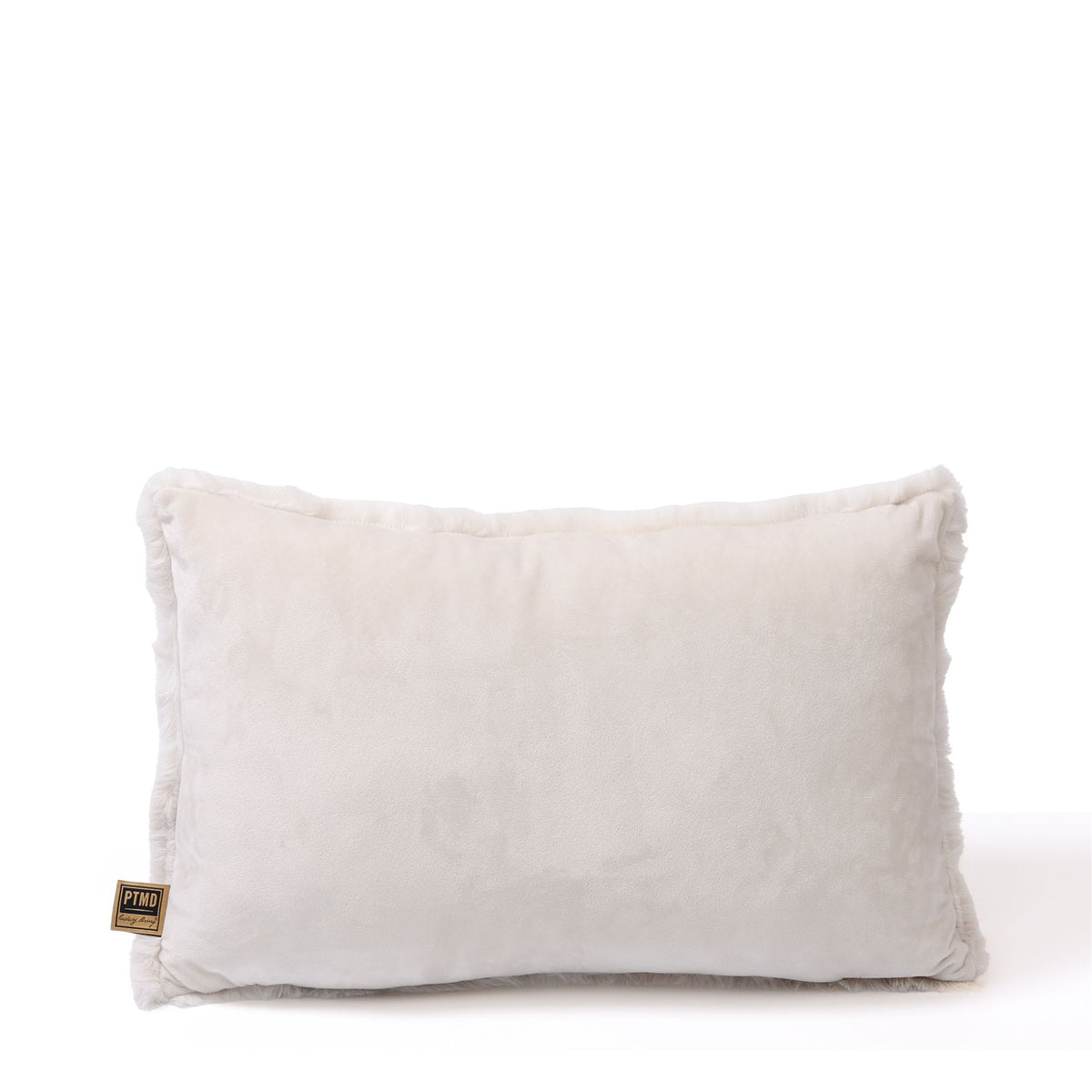 Cuscino Linde in velluto bianco sporco 60x40 cm PTMD