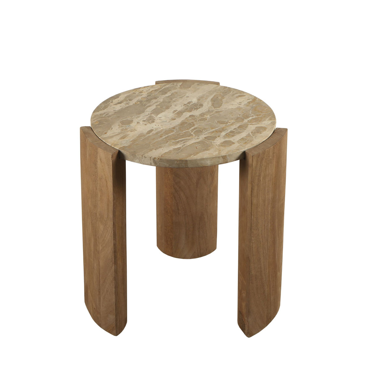 Tavolino Javina Marmo Naturale Ø52cm PTMD