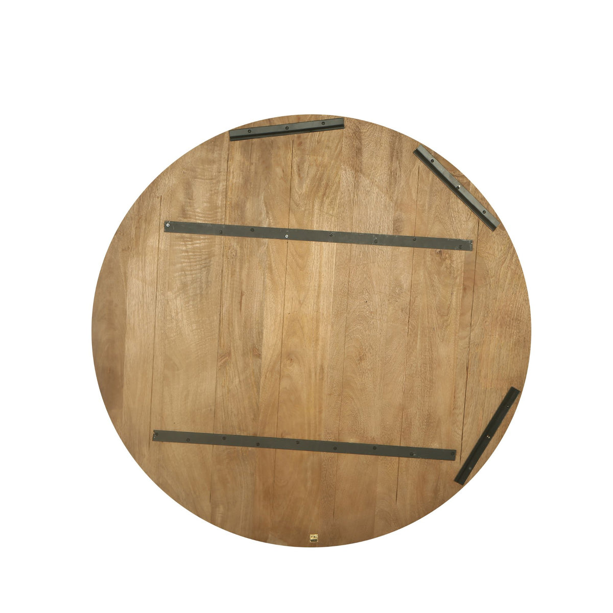 Pannello da parete rotondo Mattin Legno di mango Naturale Piccolo PTMD