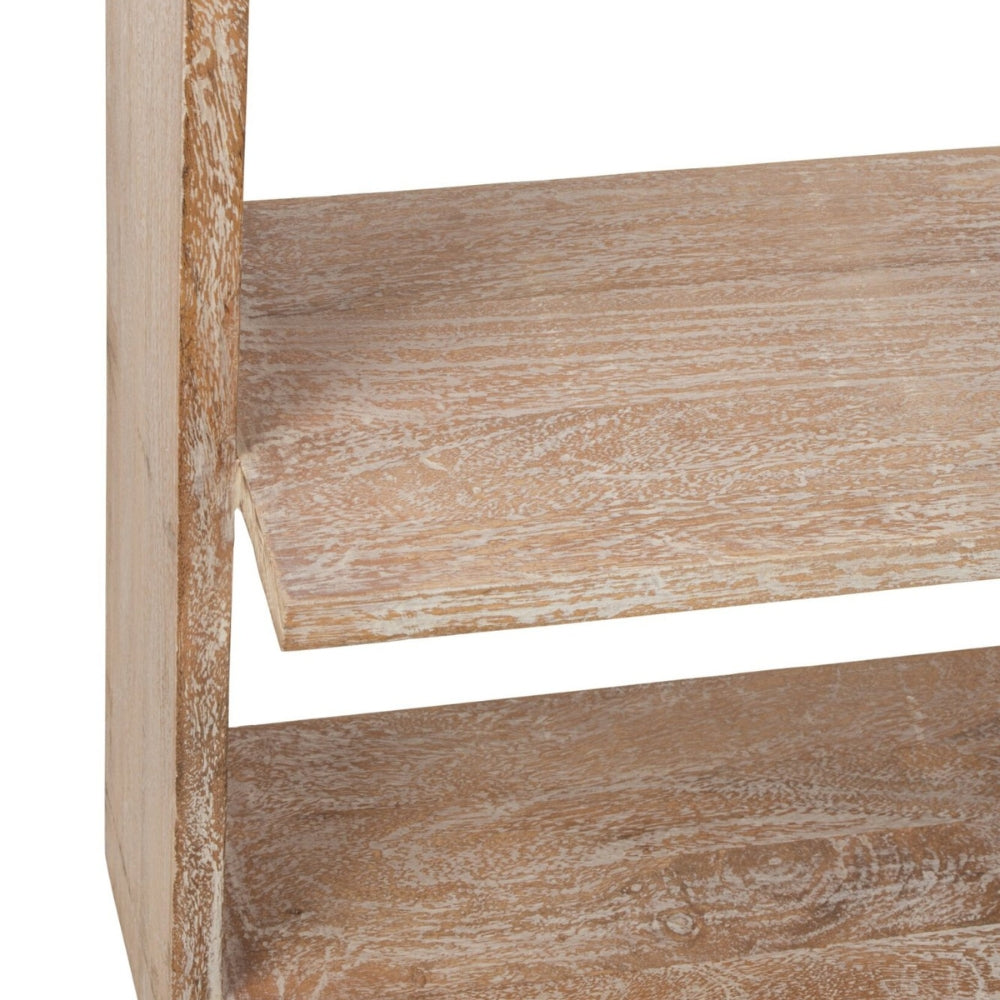 Libreria in legno di mango bianco sporco J-Line