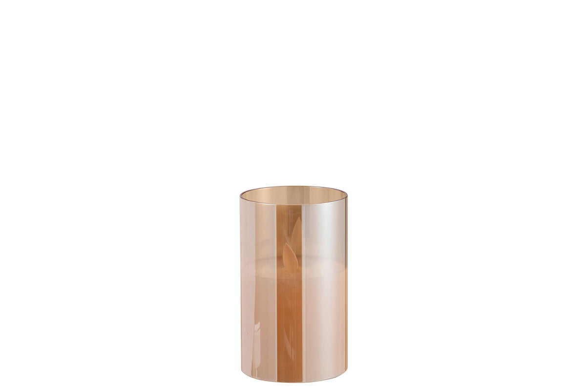 Lampada LED Vetro Scintillante Oro Piccola