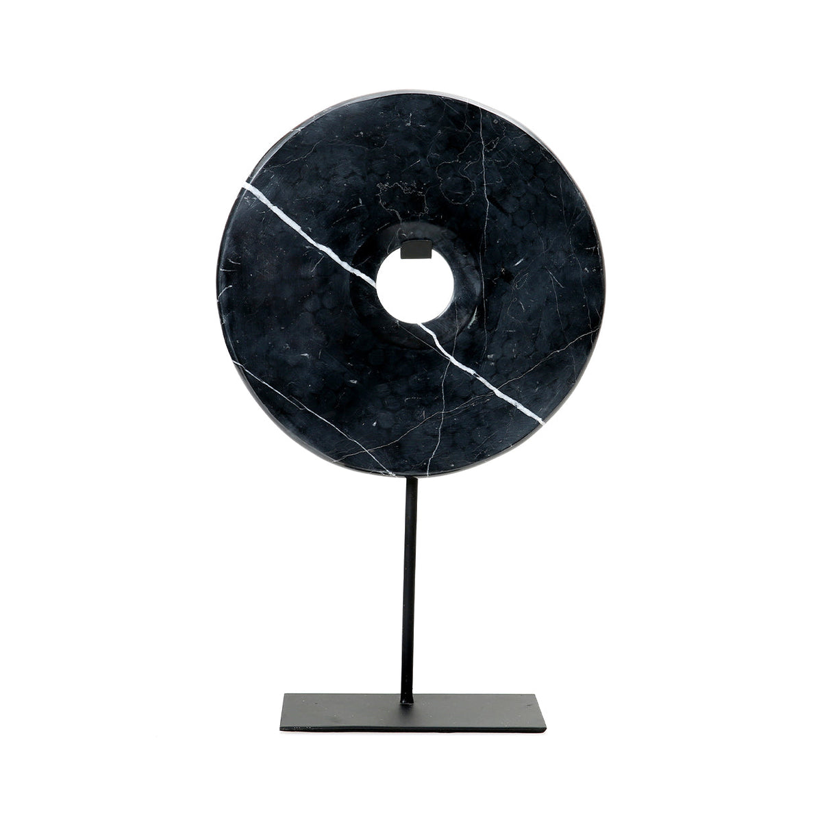 Il Disco di Marmo su Supporto Nero Large Bazar Bizar