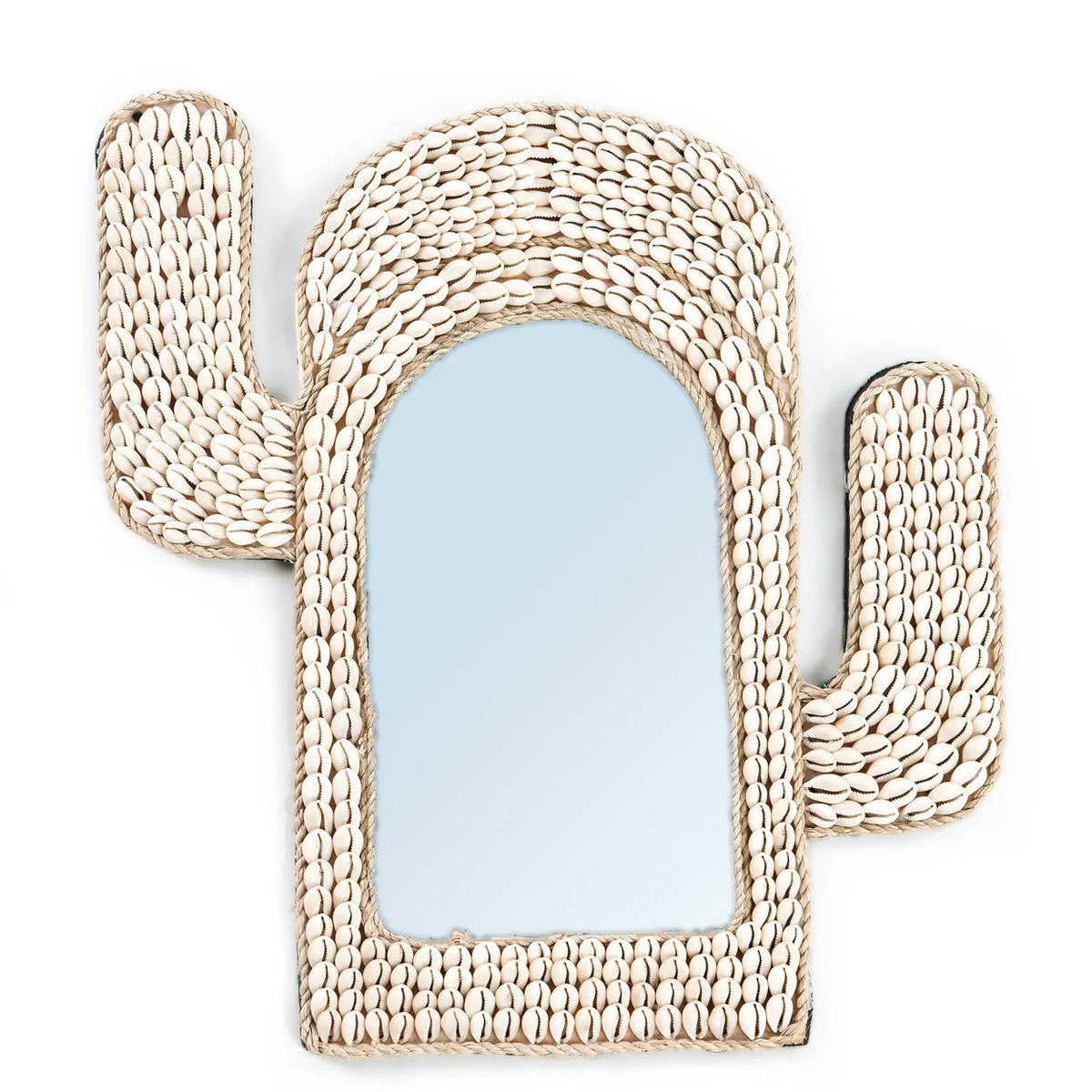 Lo specchio Cactus Shell - Bianco 40x38cm Bazar Bizar
