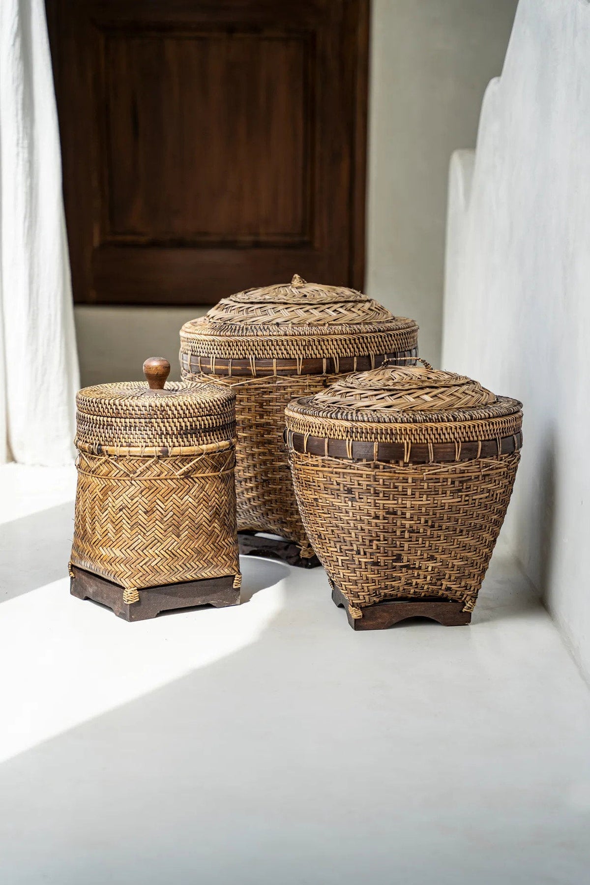 Cesto portaoggetti Colonial Storage marrone medio Bazar Bizar