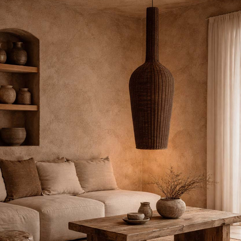 Lampada a sospensione Amphora - Noce scuro - XXL Bazar Bizar