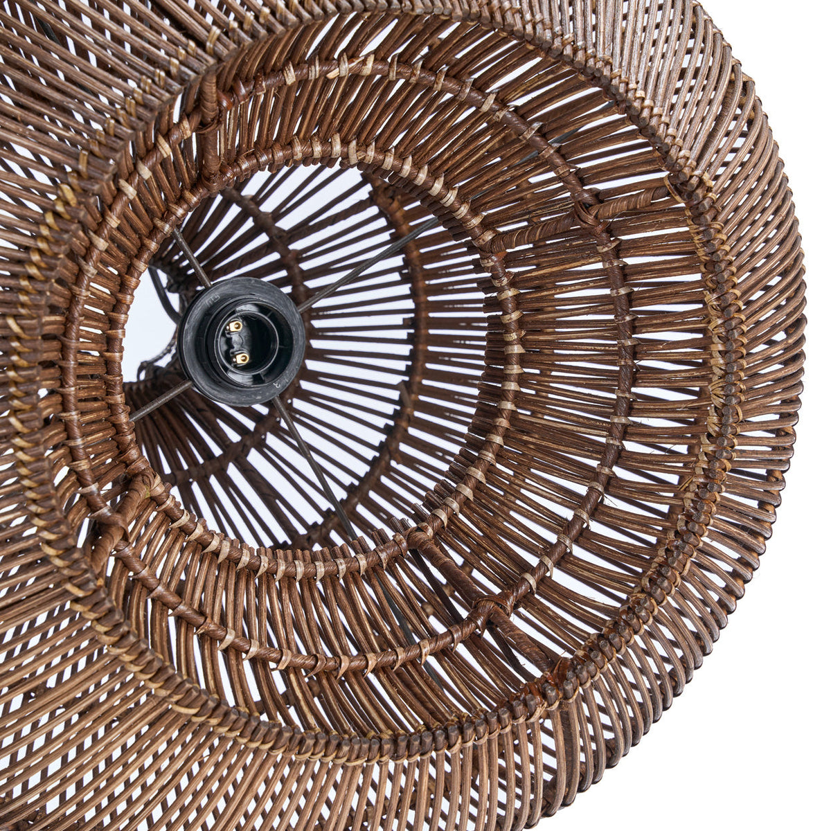 La lampada a sospensione Desert Gourd in noce scuro Small Bazar Bizar