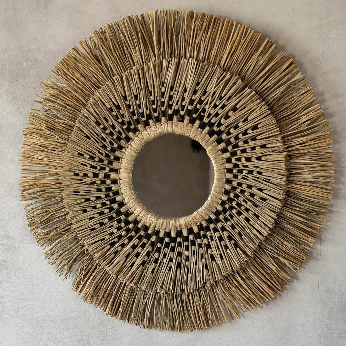 Specchio Havana - Nero Naturale - L Bazar Bizar