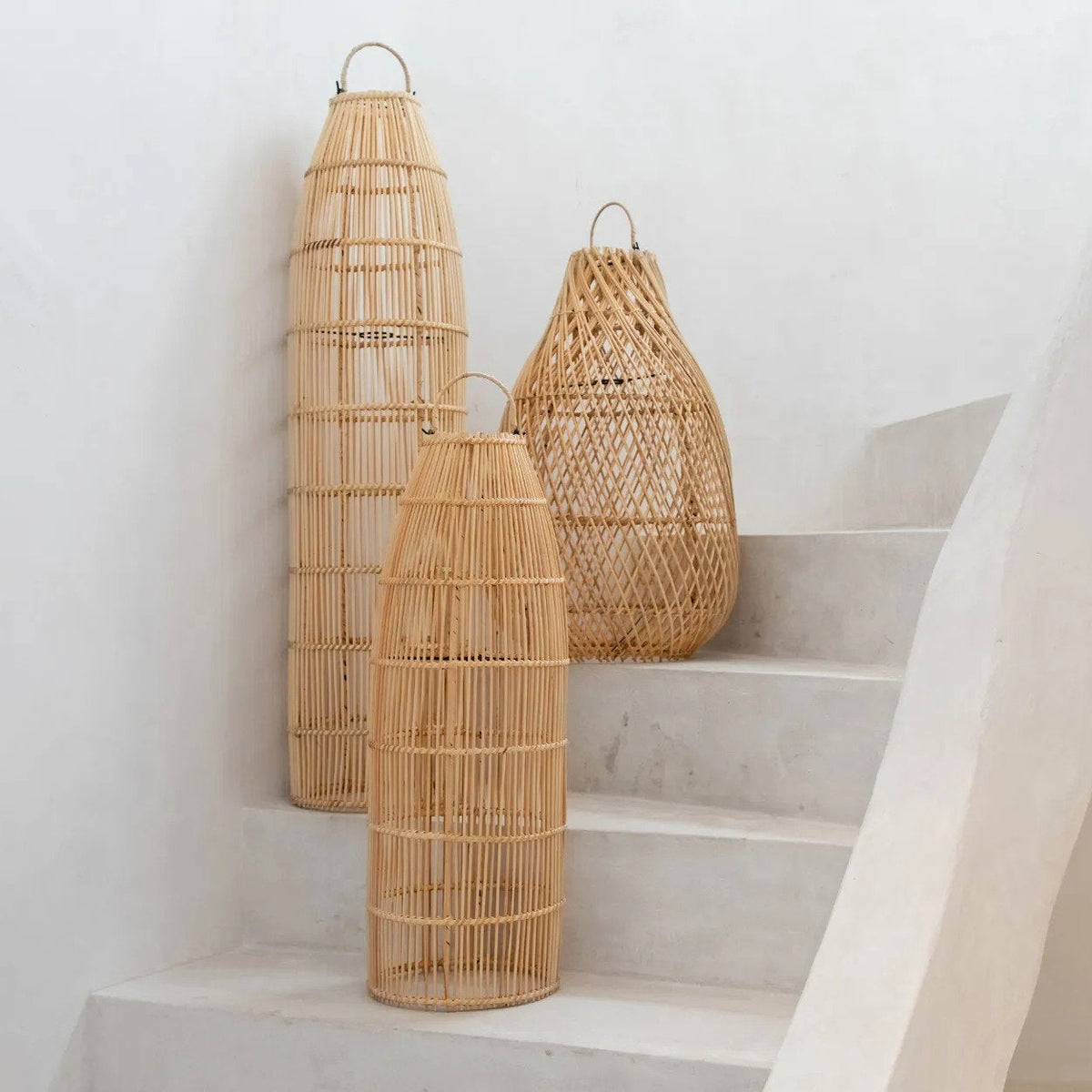 La lampada a sospensione Fish Trap naturale media Bazar Bizar
