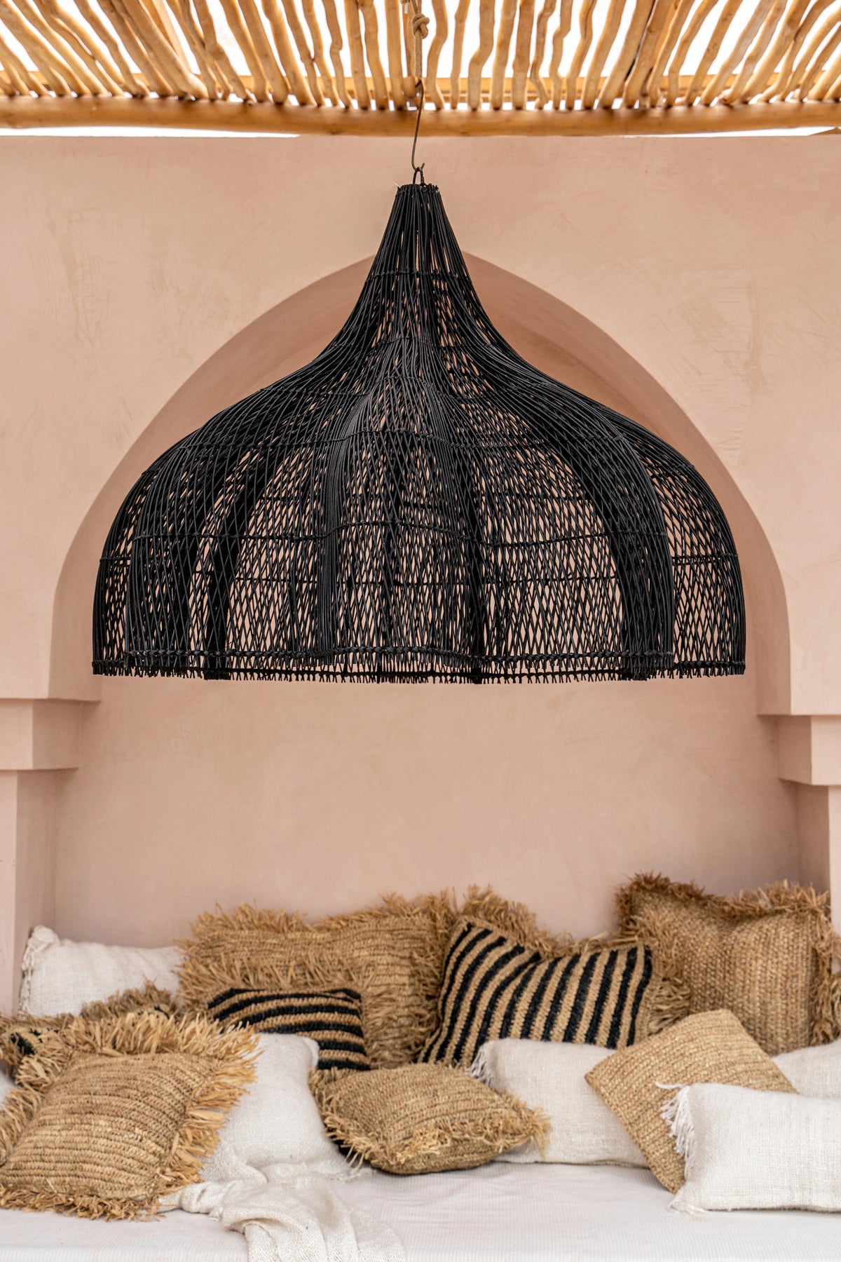La lampada a sospensione Whipped - Nero - XL Bazar Bizar