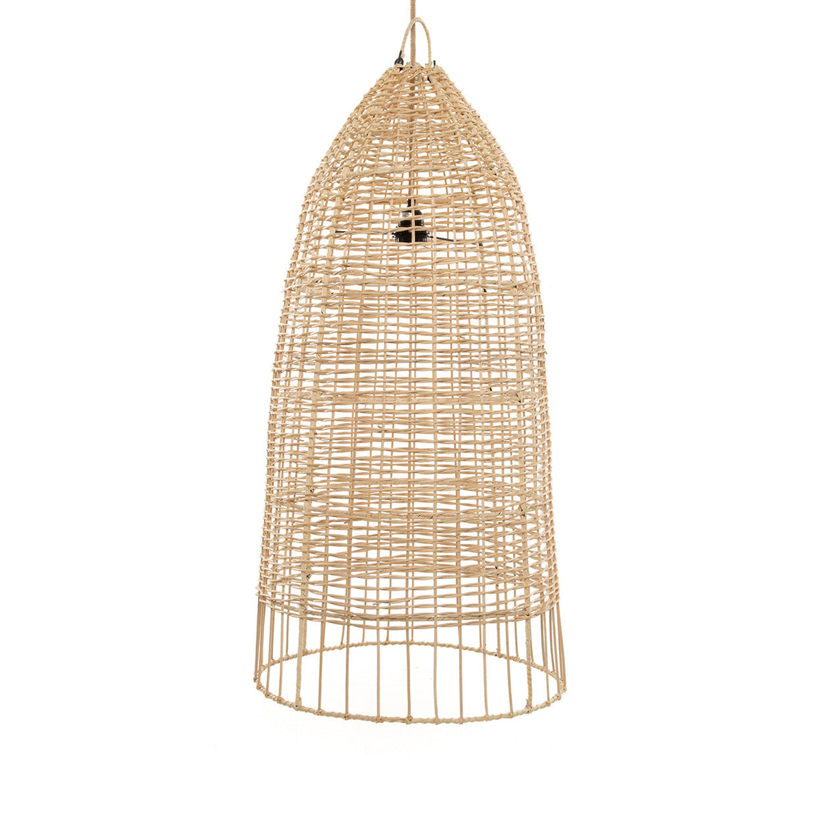 La lampada a sospensione Elba Naturel Large Bazar Bizar