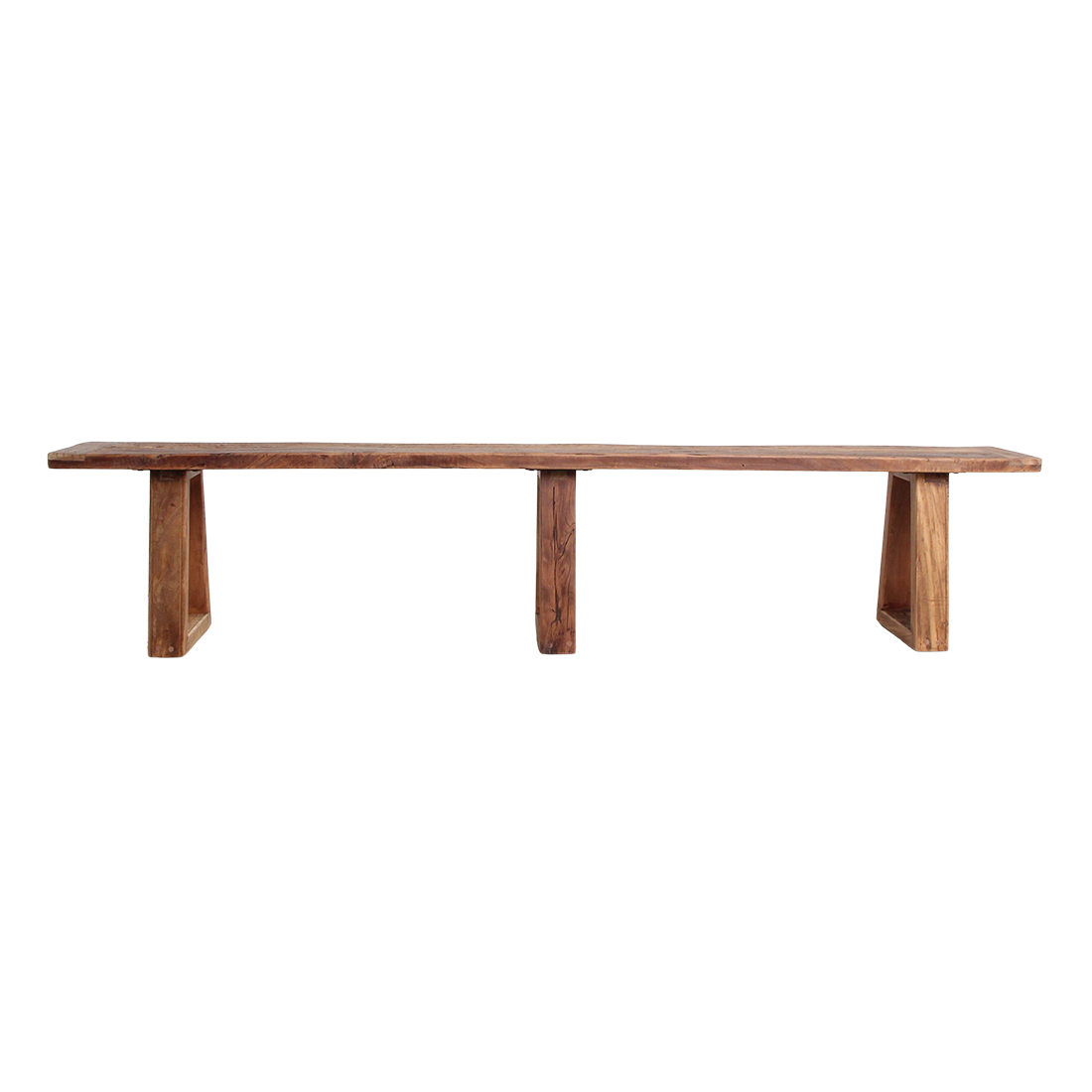 Panca da pranzo in teak Farmwood 200 cm Raw Materials