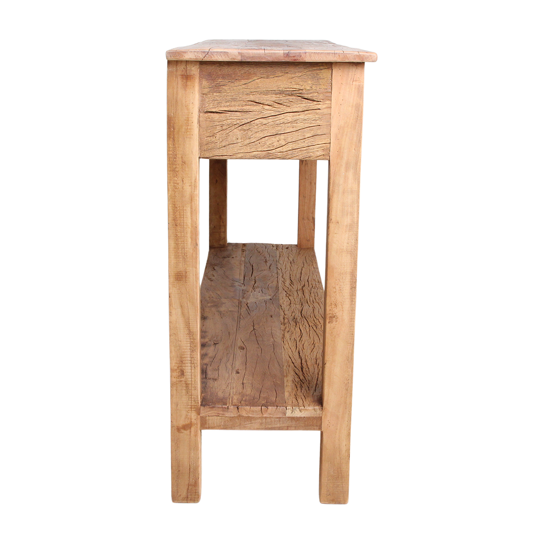 Tavolino laterale Farmwood con 3 cassetti Raw Materials