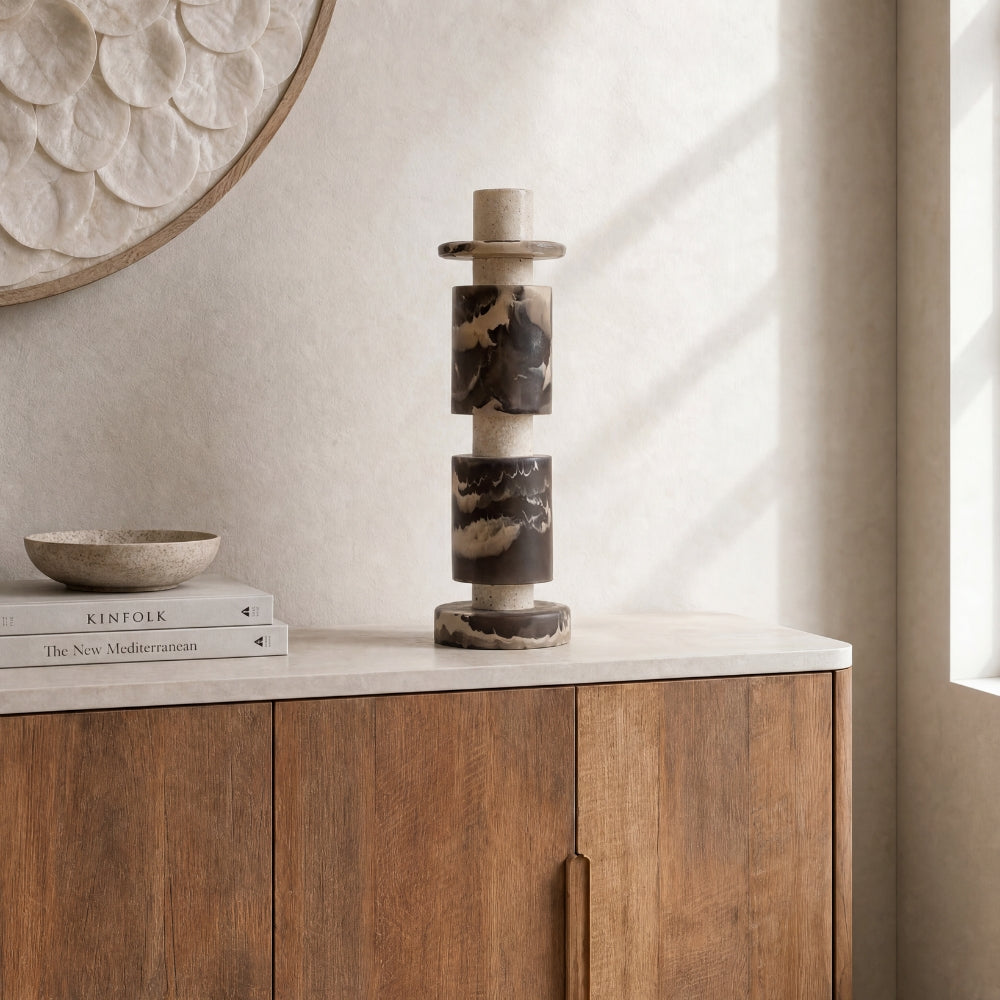 MUST Living Scultura Decorativa Alba Alta Nero Crema