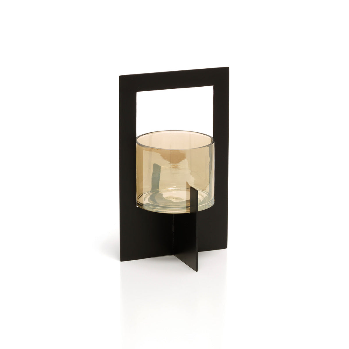 Il Candelabro Incorniciato Hurricane Nero Large Bazar Bizar