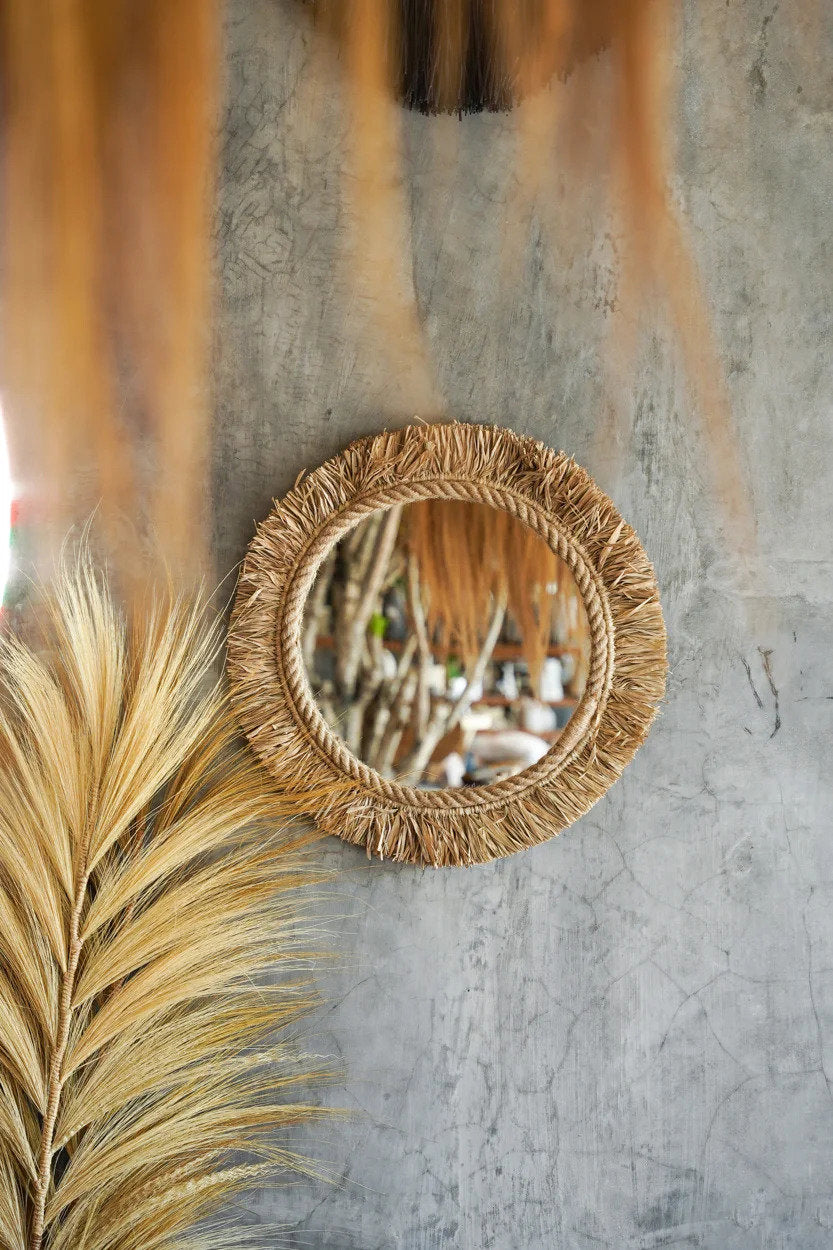 Lo specchio Tahiti - Naturale 60x60cm Bazar Bizar