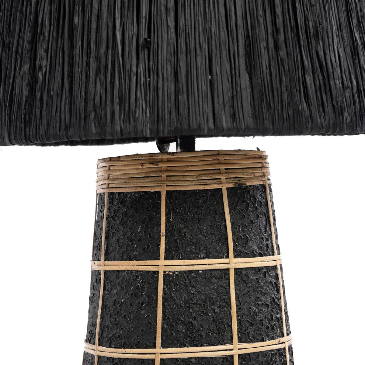 La lampada da tavolo Naxos - Nero Naturale Bazar Bizar