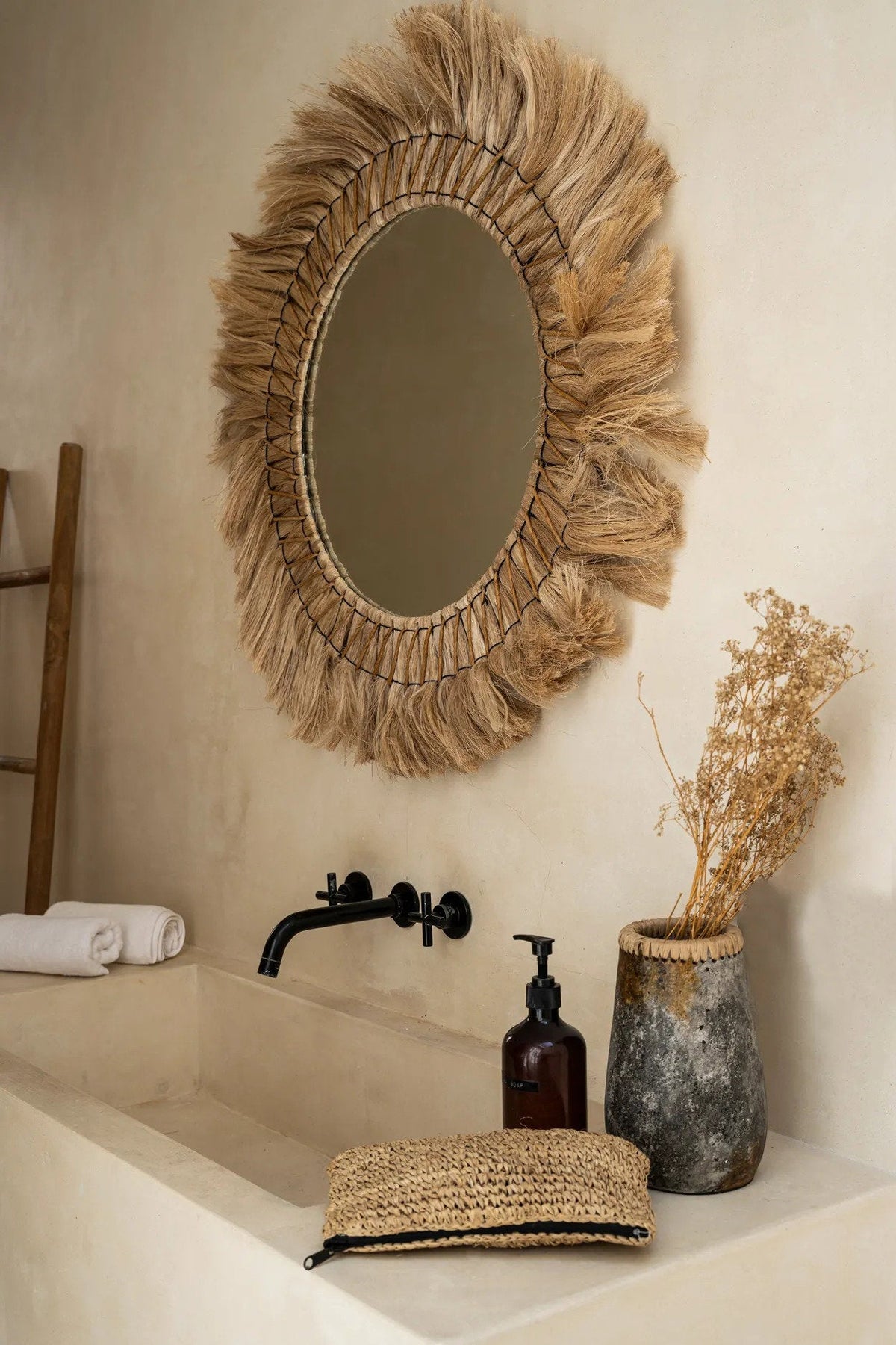 Lo specchio Pretty Blond - Naturale - L 90x90cm