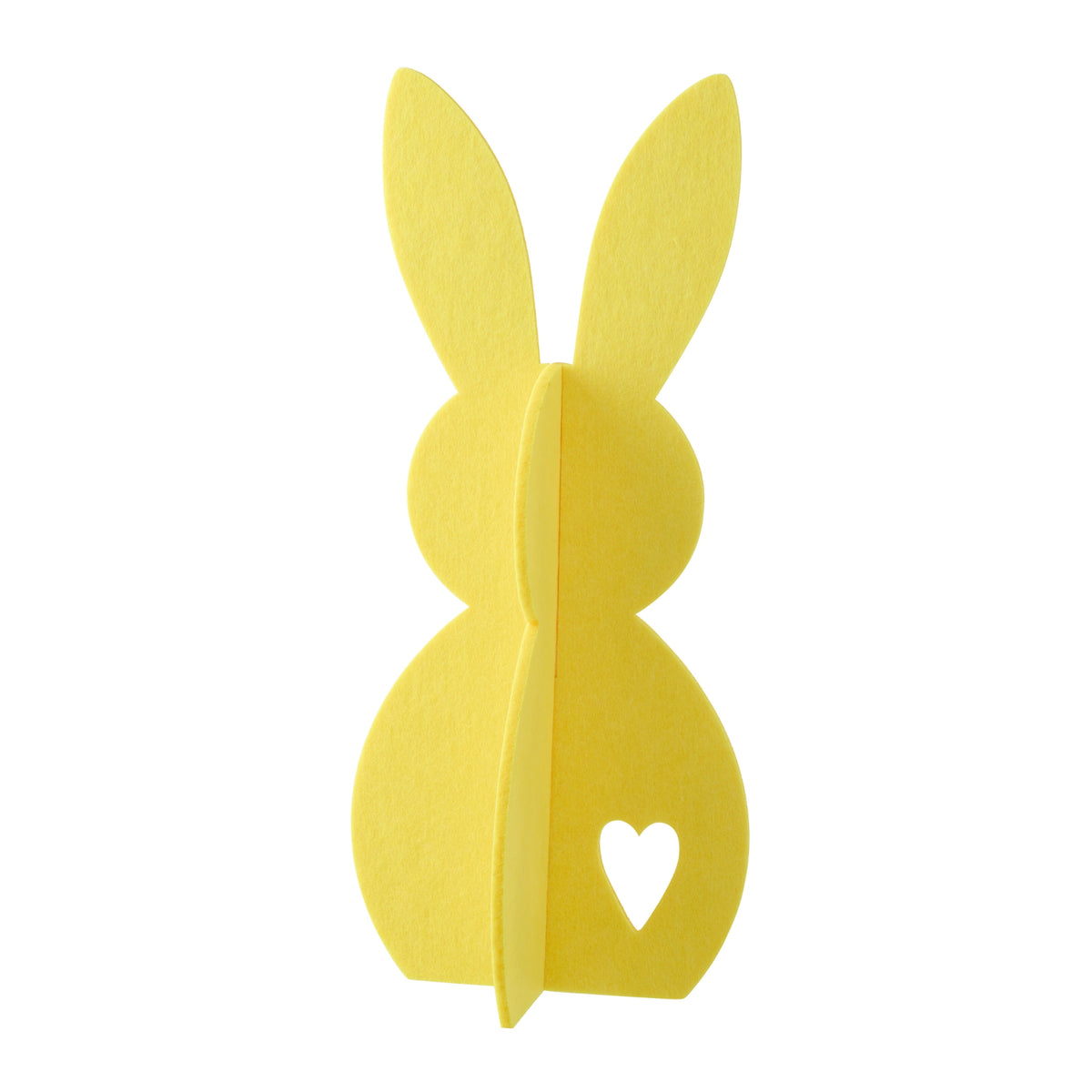 Decorazione pasquale con coniglietto giallo in feltro, set da 3 J-Line