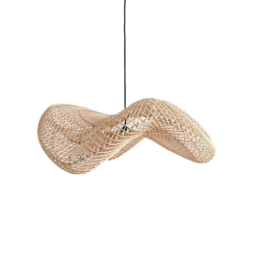 Lampada a sospensione Wave Natural Large Raw Materials